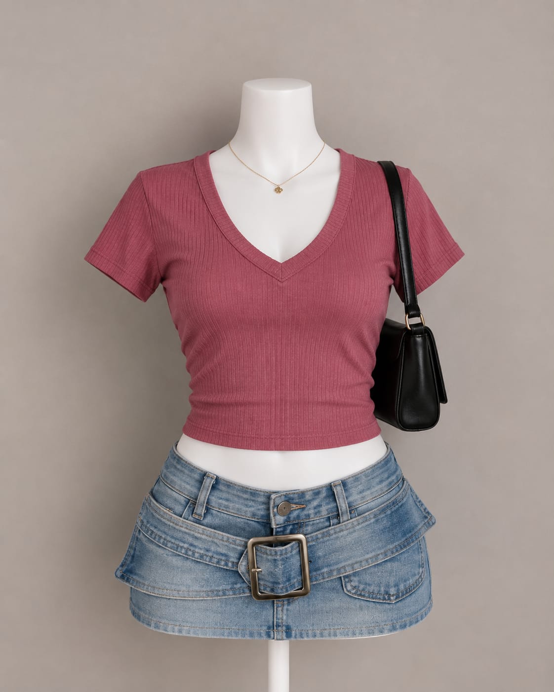 Mauve Crop Top