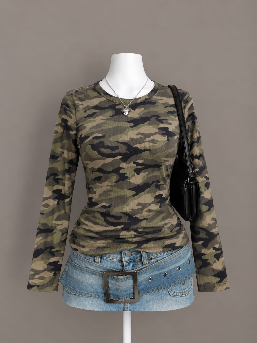 Green Camo Top