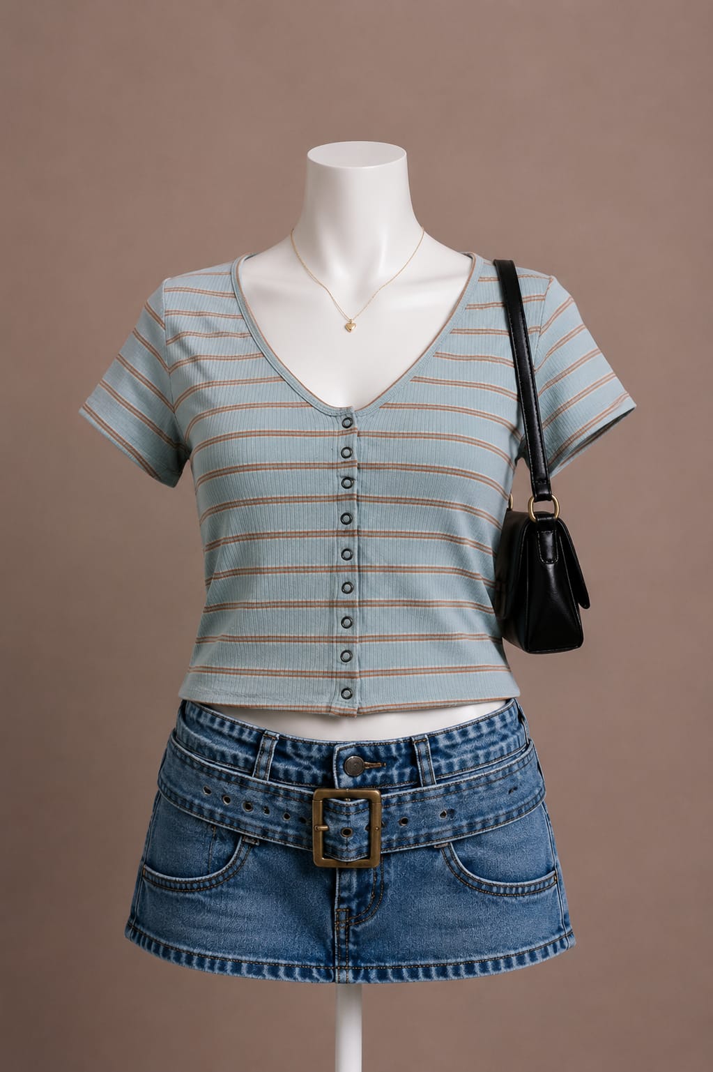 Light Blue Crop Top