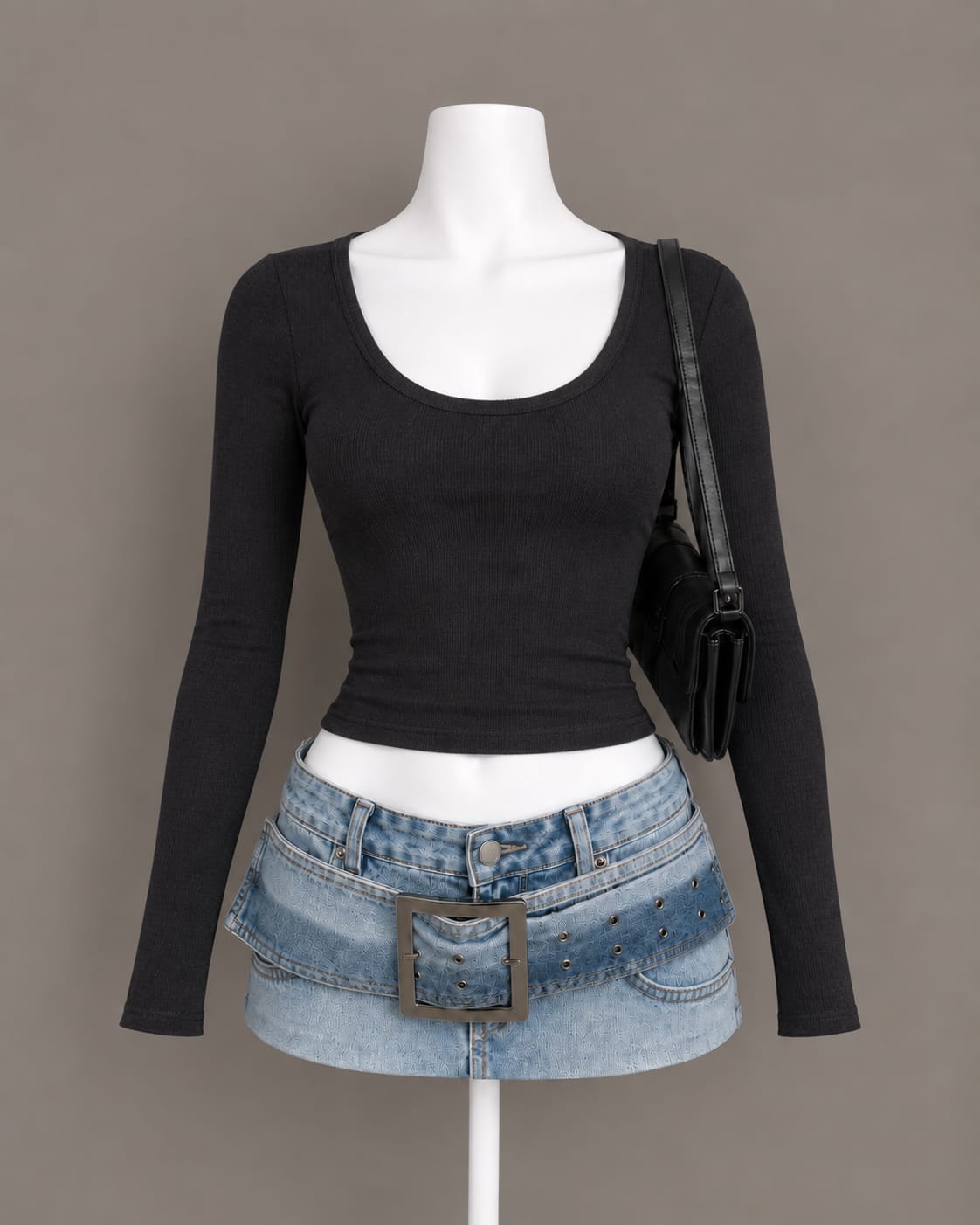 Black Long Sleeve Top