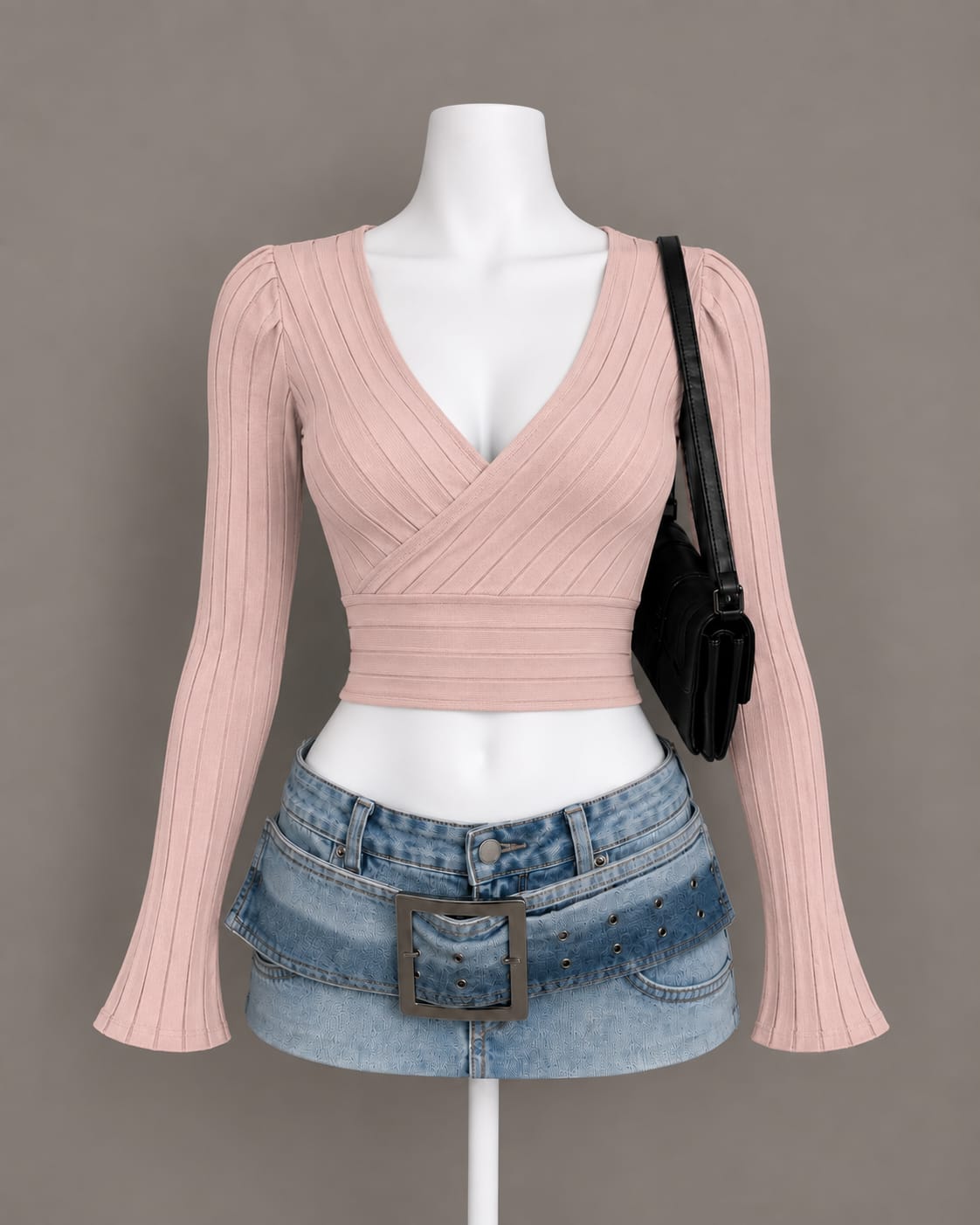Blush Wrap Top
