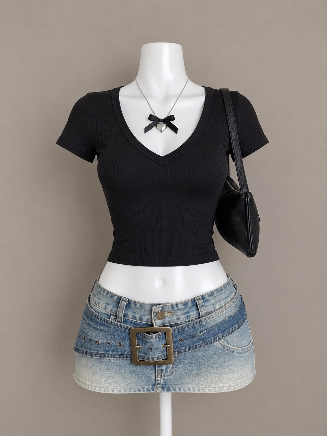 Black Crop Top
