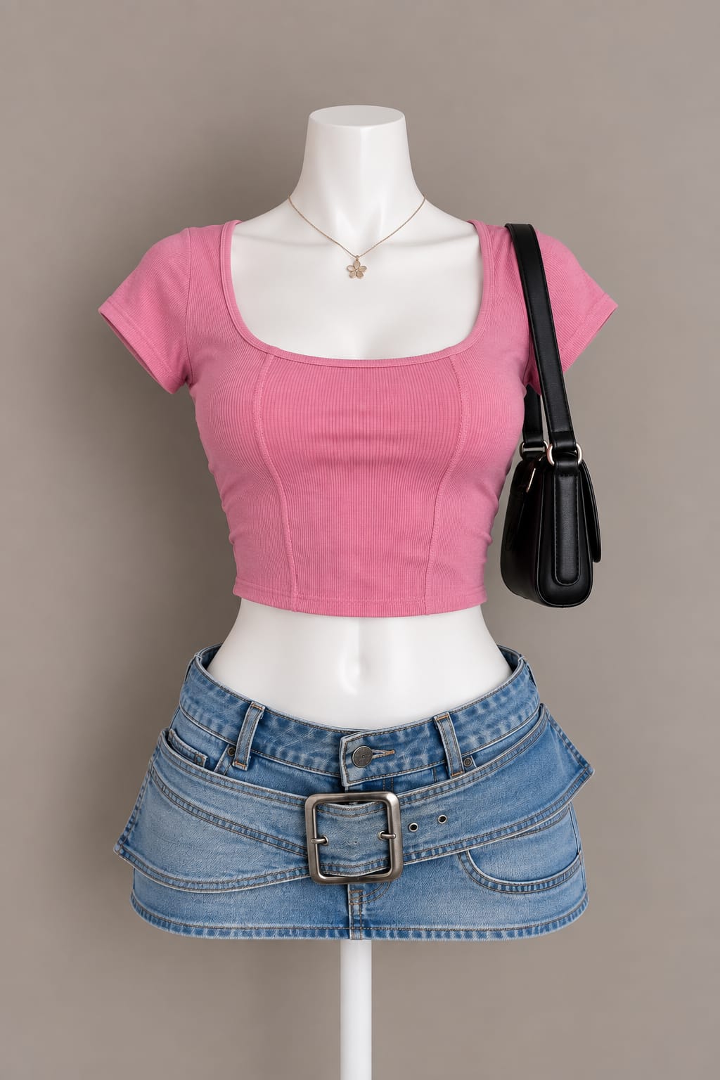 Pink Crop Top