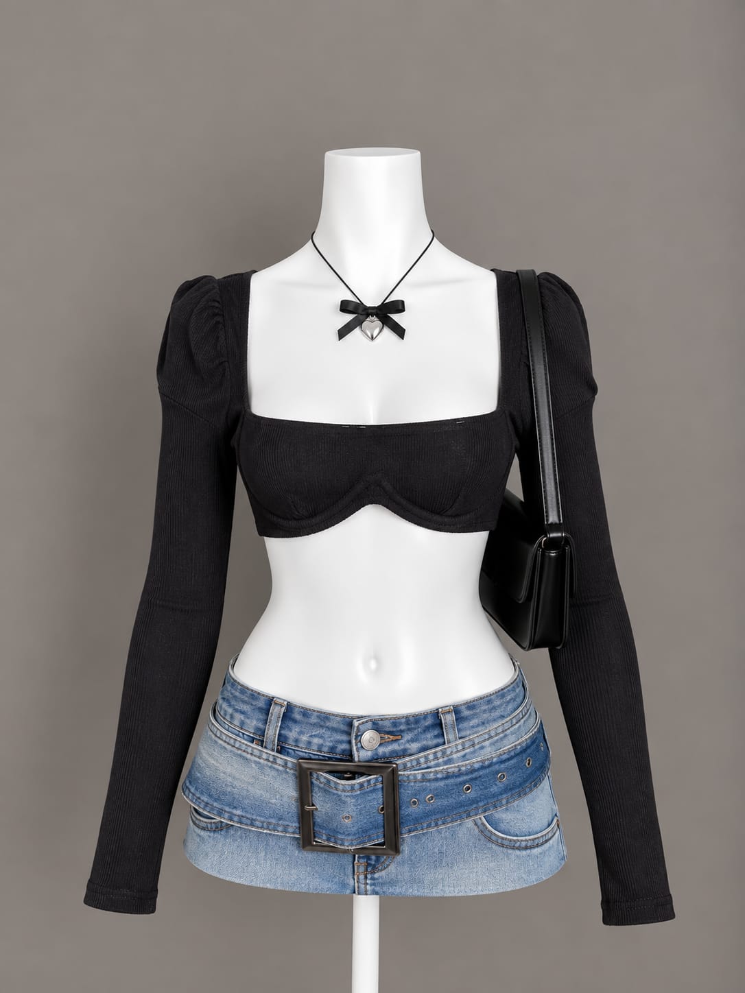 Black Bustier Top