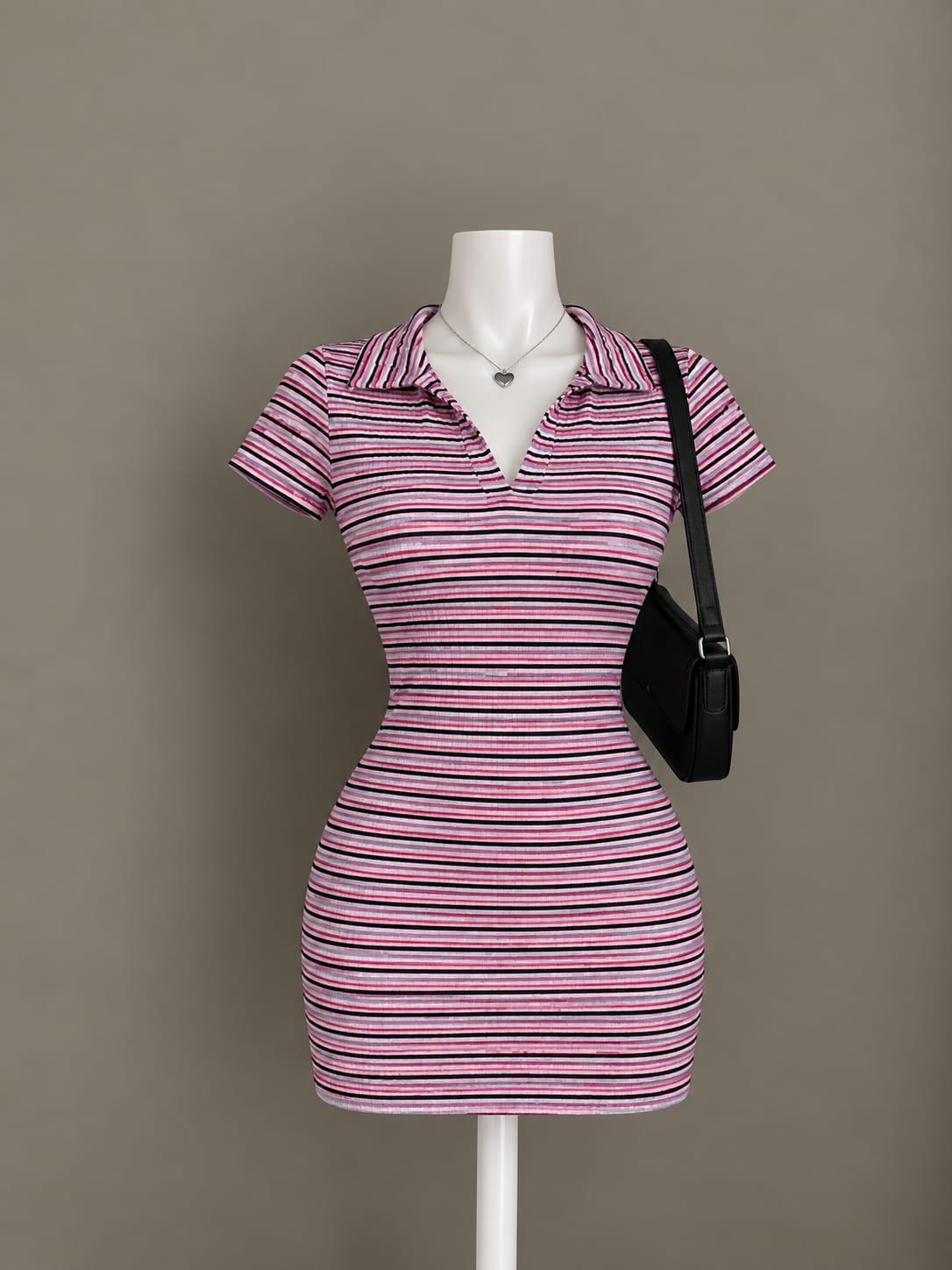 Pink Striped Dress