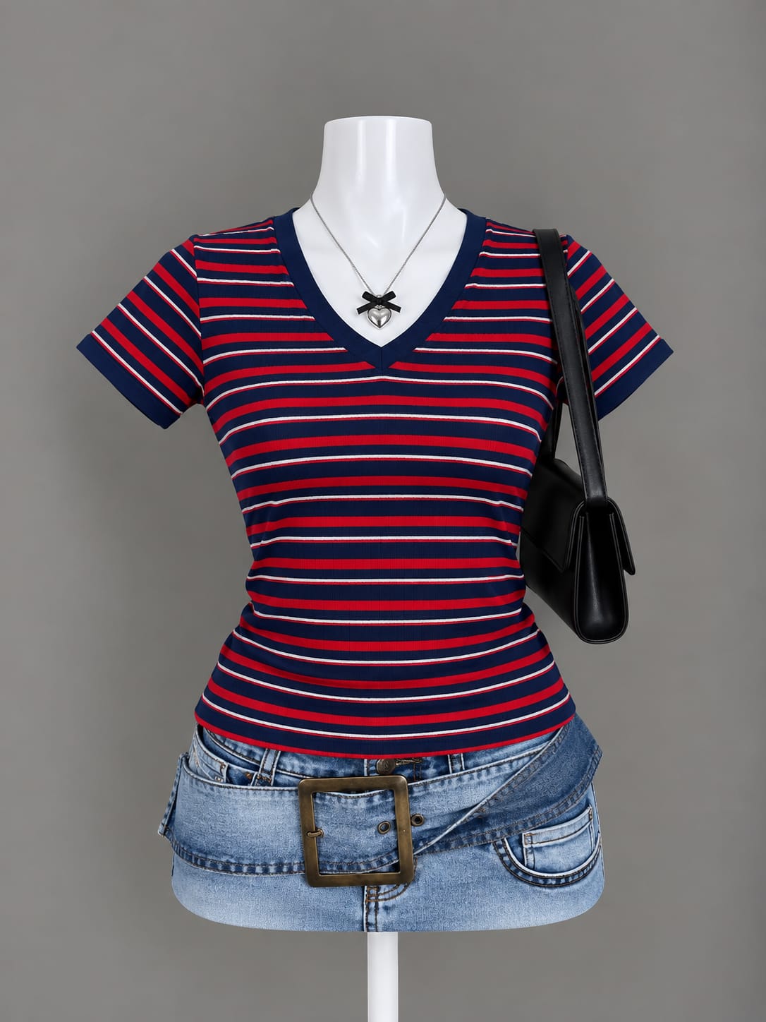 Navy Striped T-Shirt