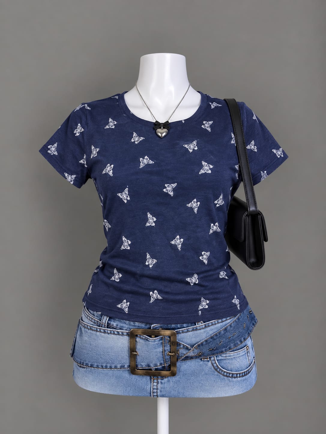 Navy Butterfly T-Shirt