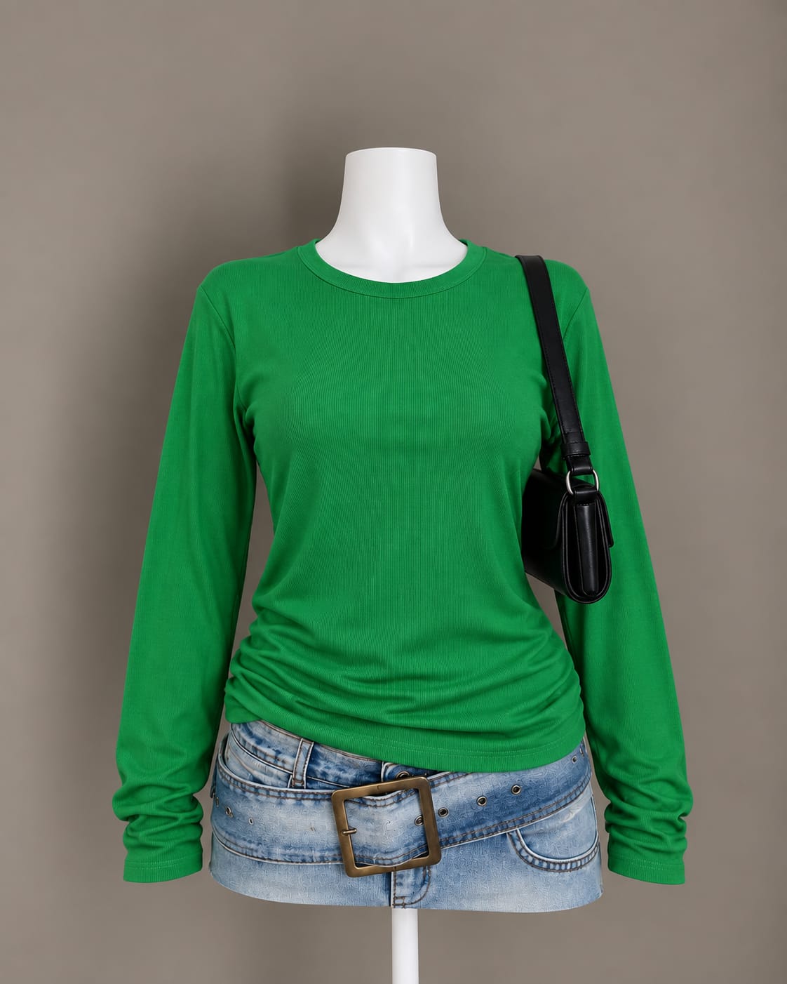 Green Long Sleeve Top