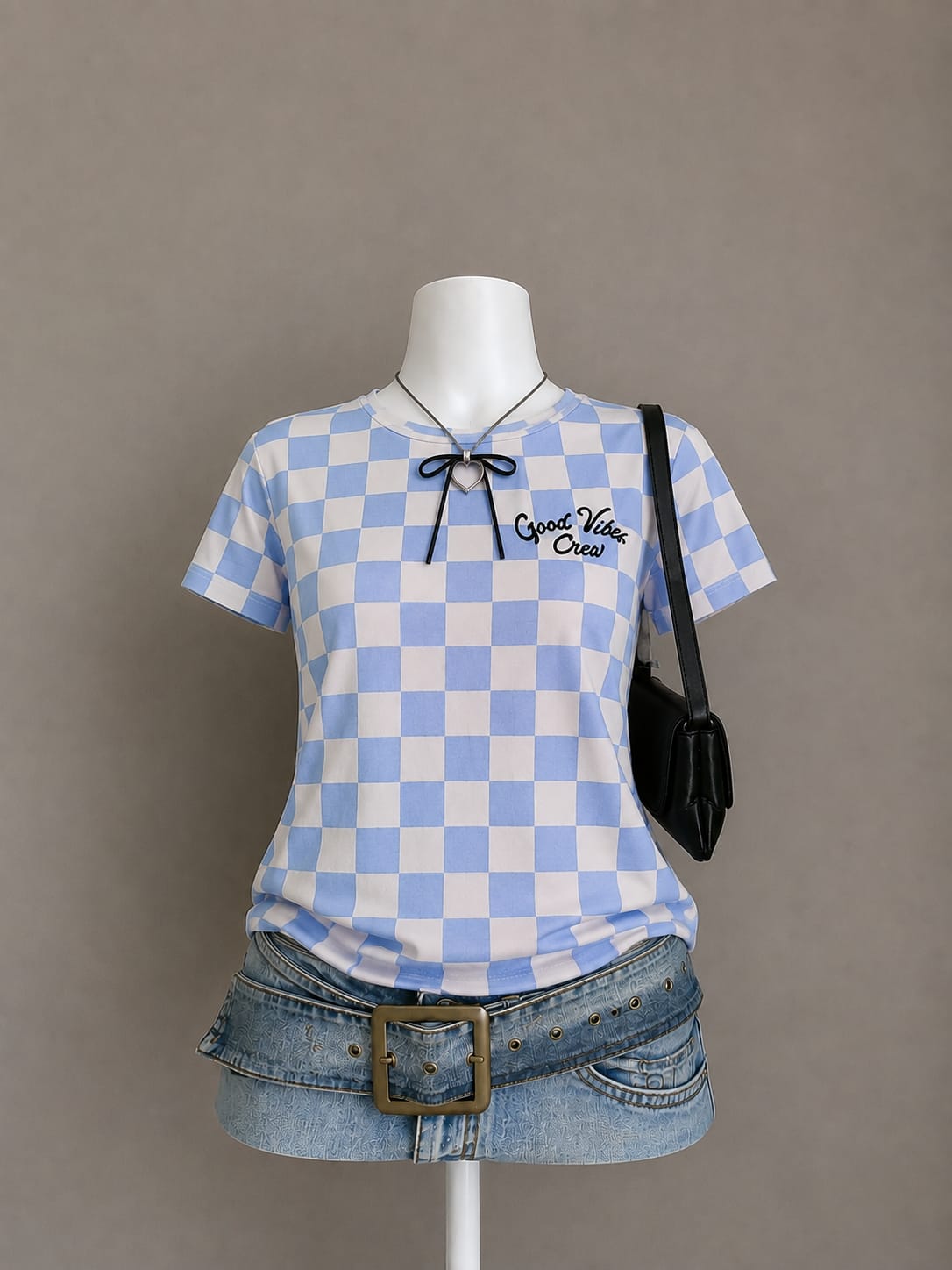 Charcoal Polo Top