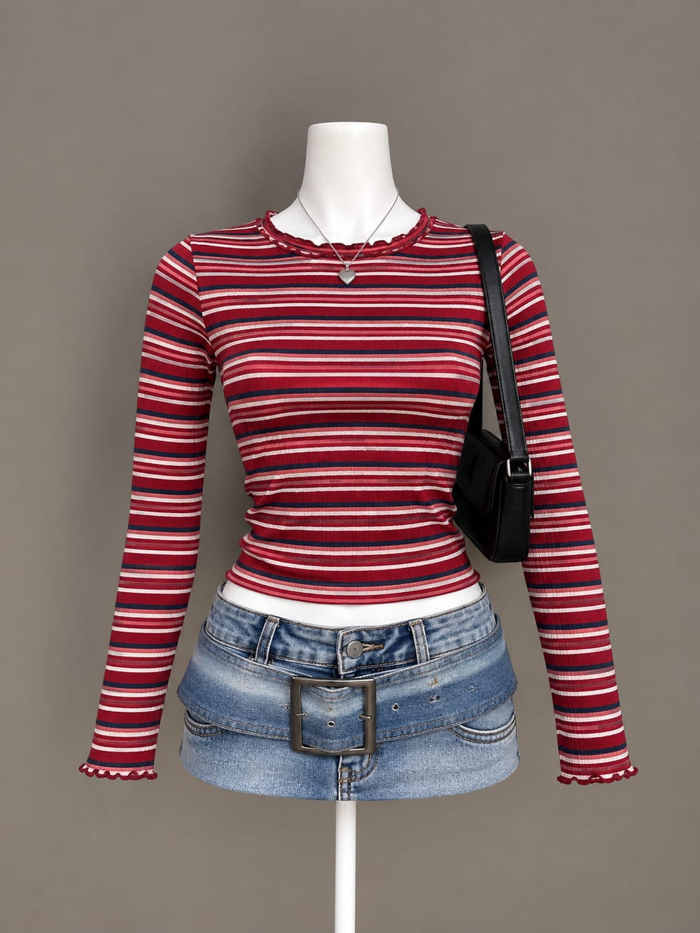 Red Striped Top