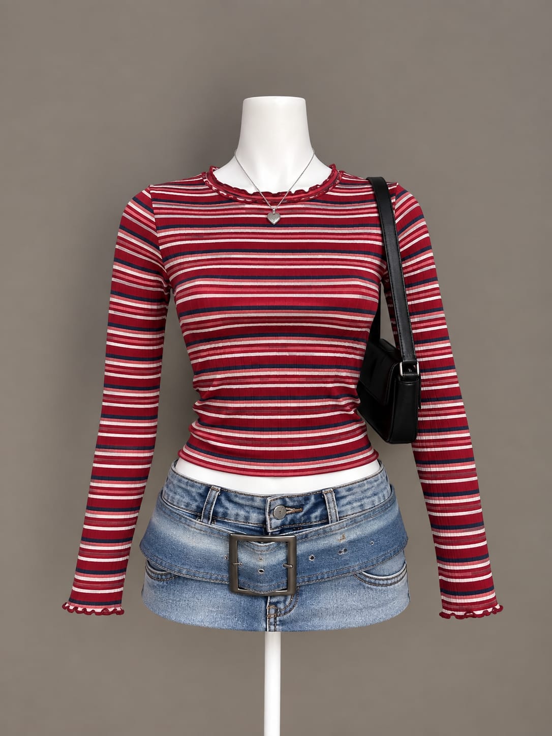 Red Striped Top