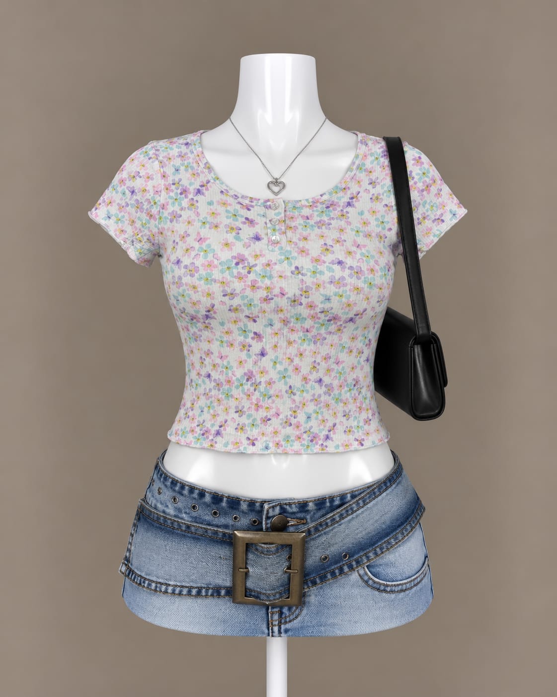 White Floral Top