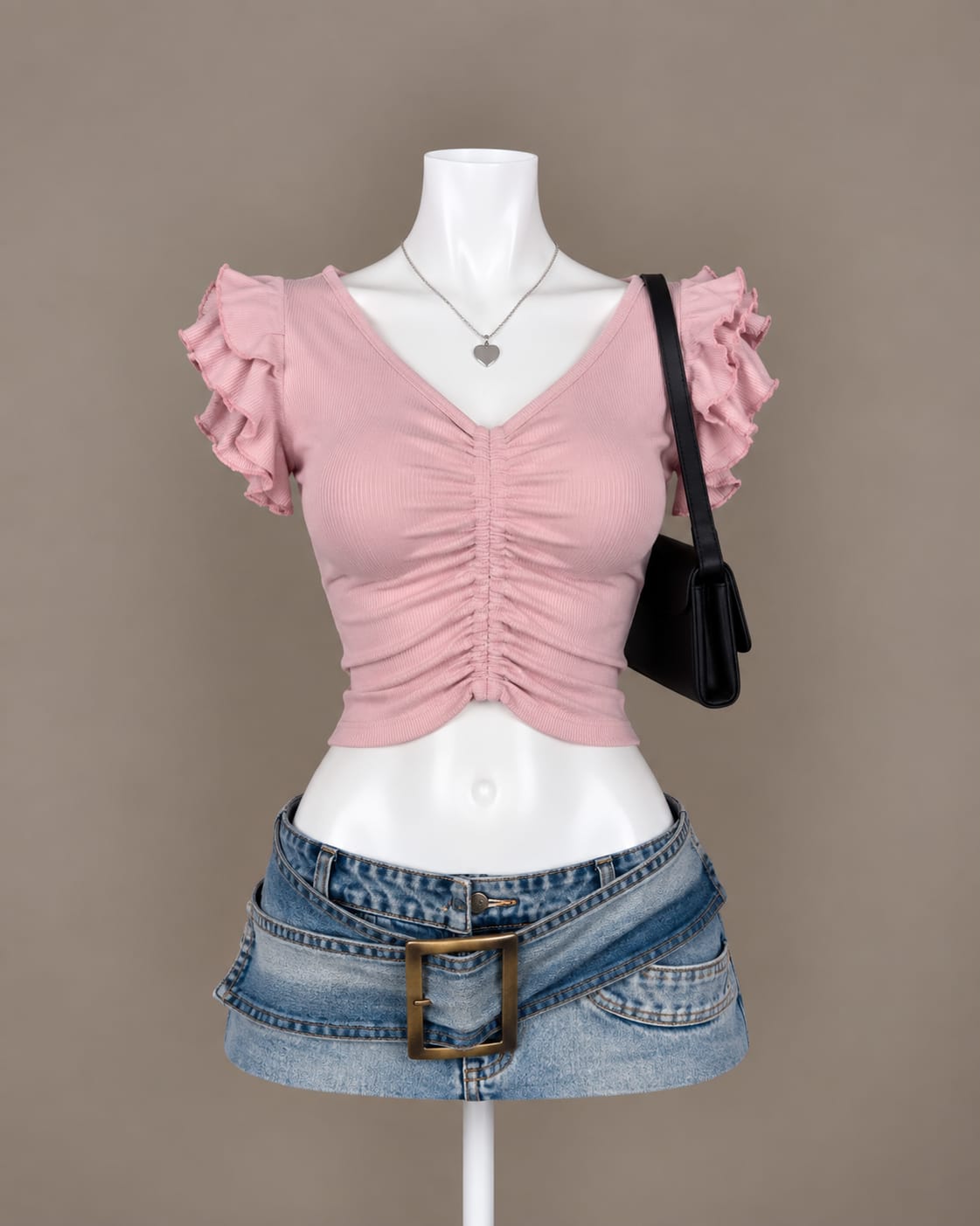 Pink Crop Top