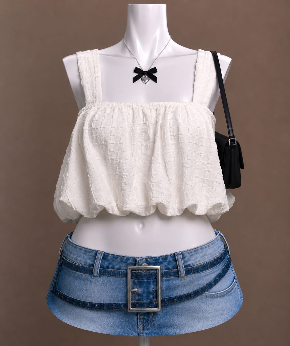 White Crop Top
