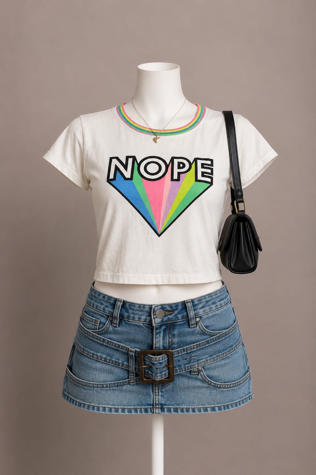 White Crop T-Shirt