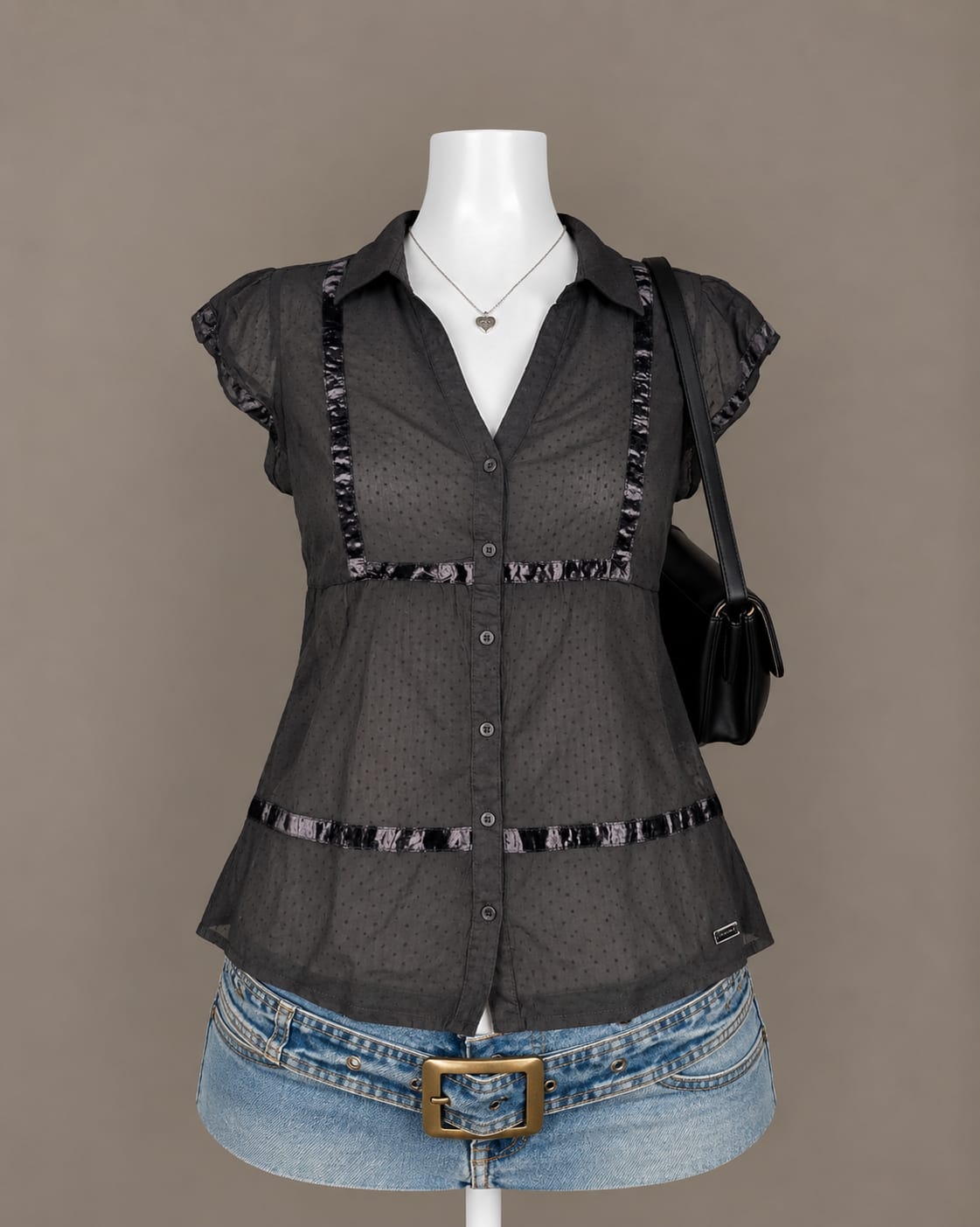 Charcoal Blouse