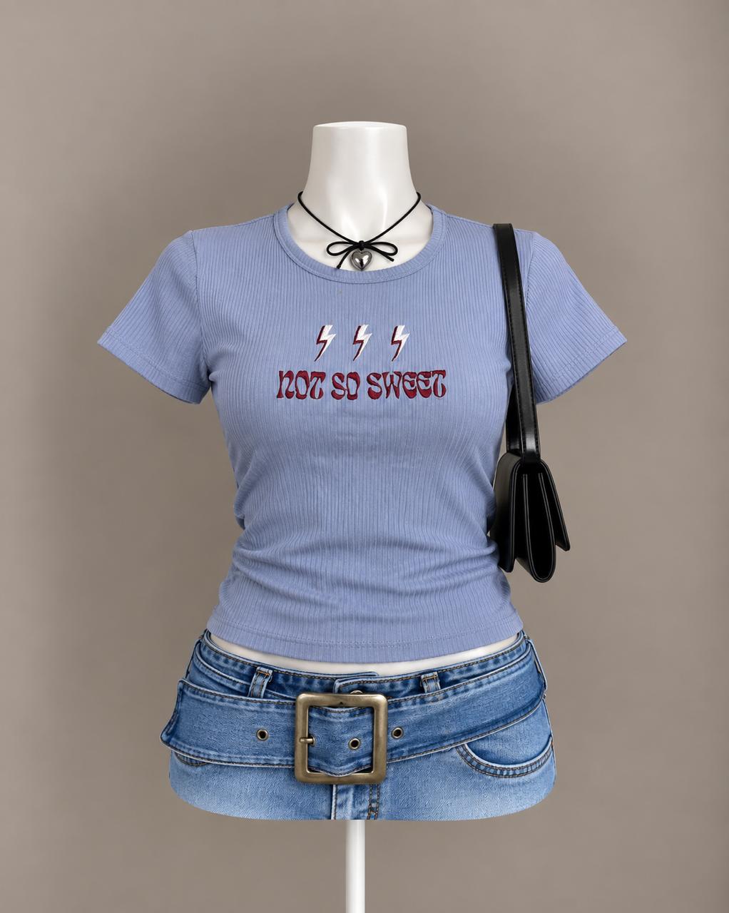 Light Blue Graphic T-Shirt
