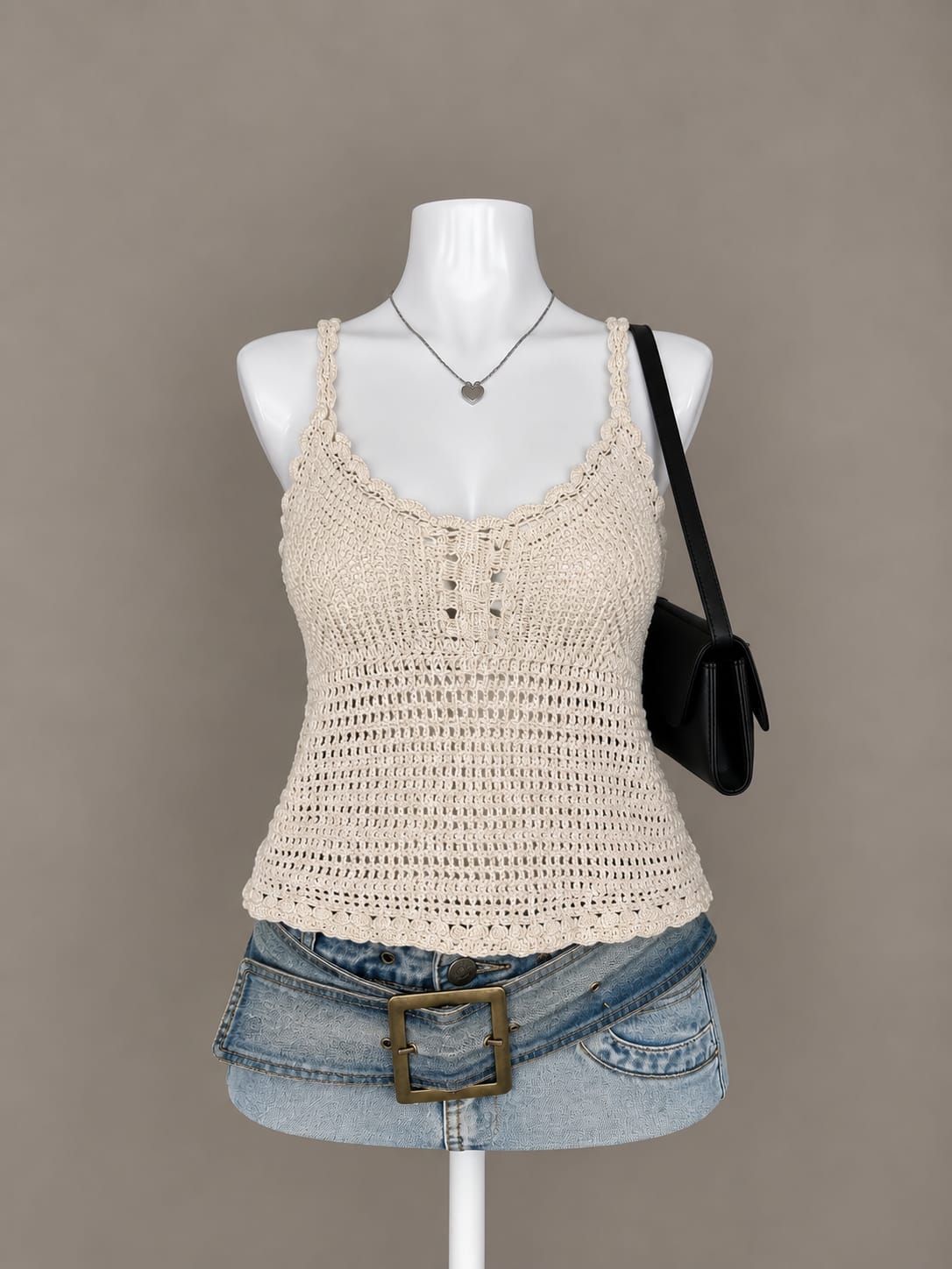 Ivory Crochet Top