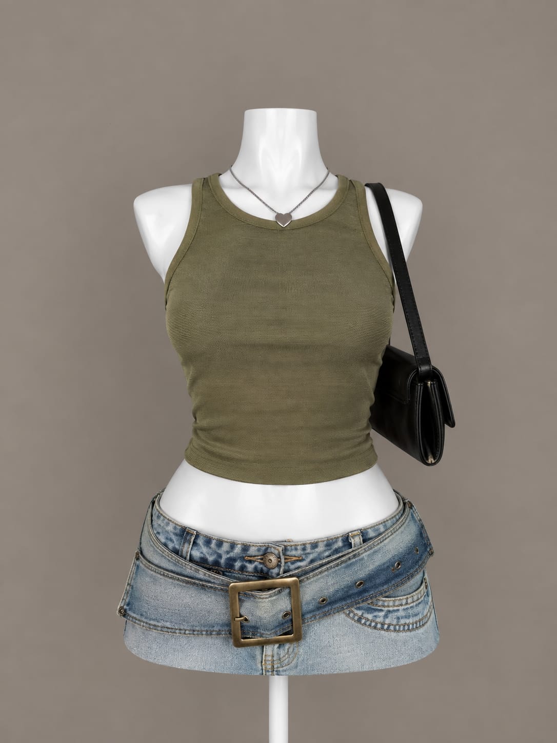 Olive Green Tank Top