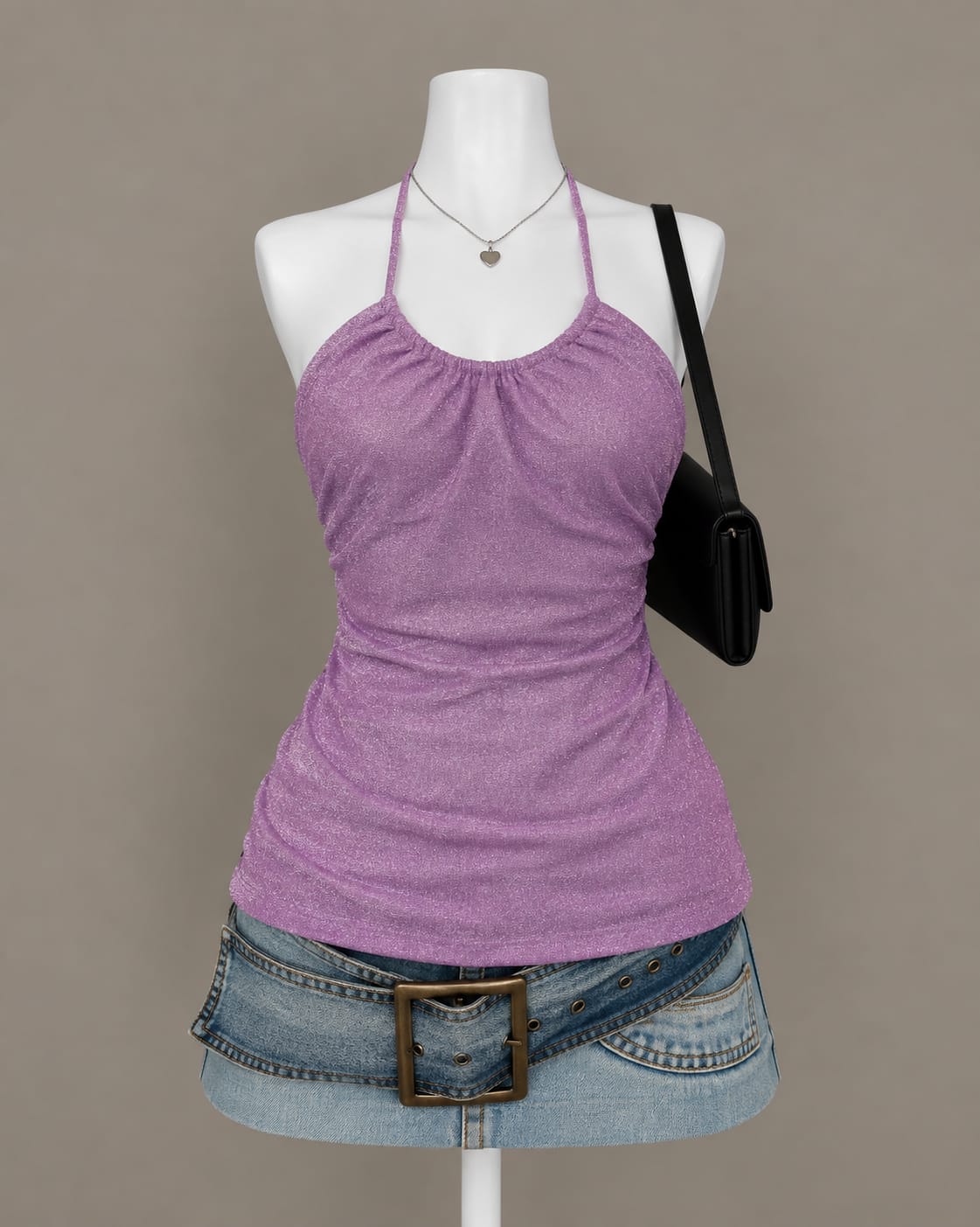 Purple Halter Top