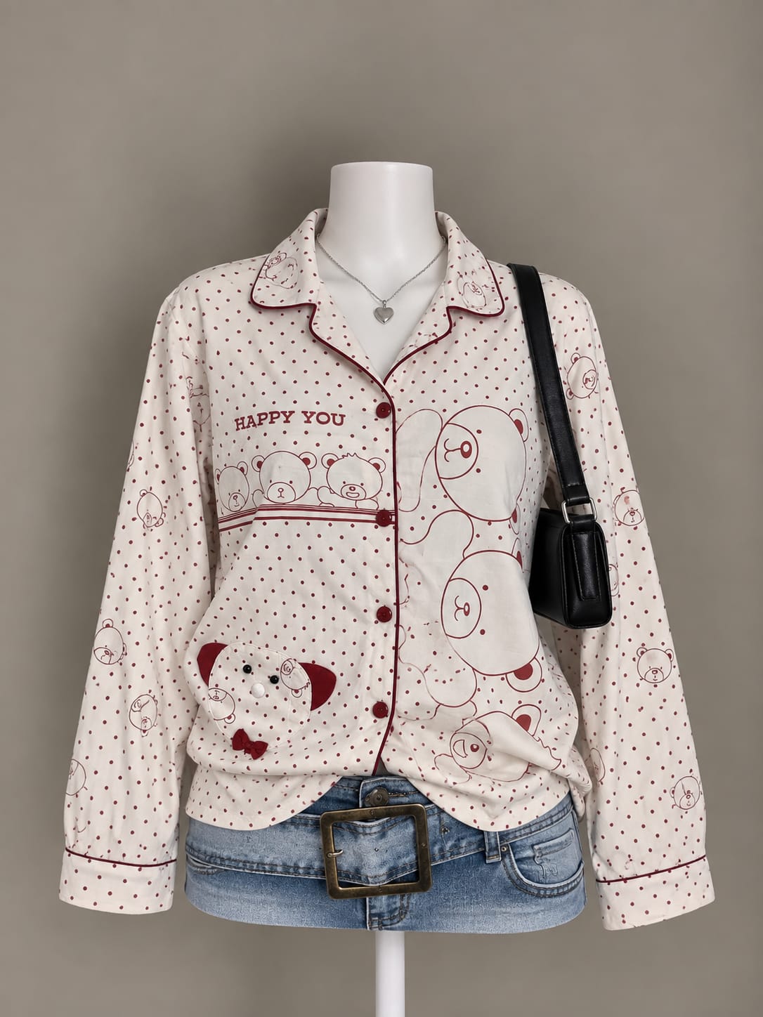 Cream Pajama Shirt