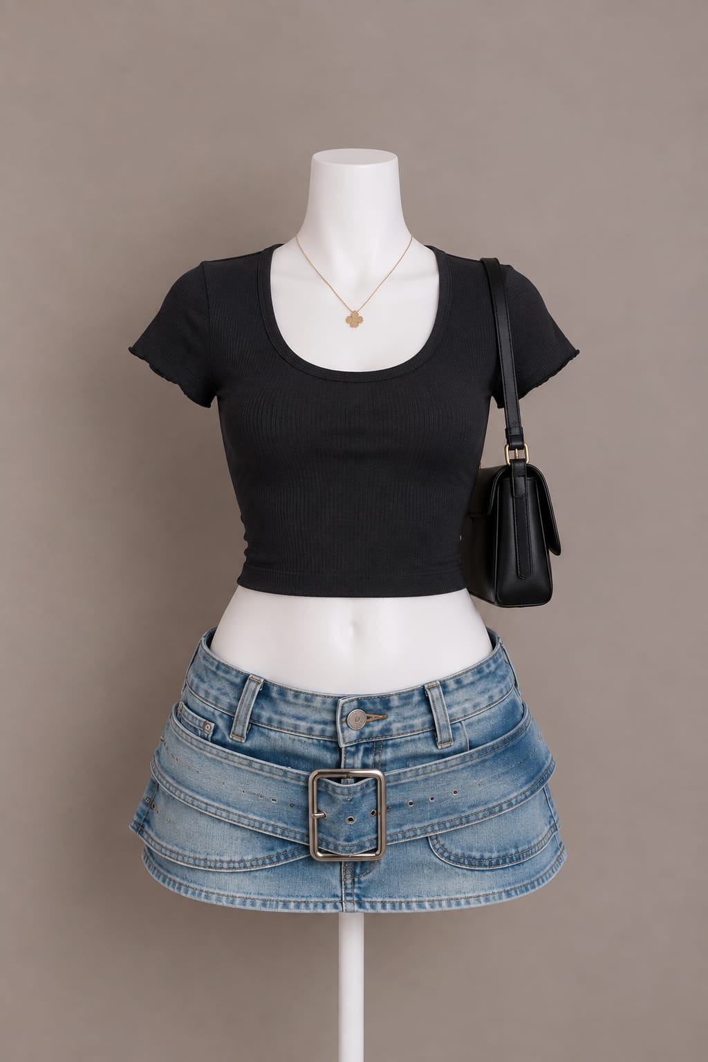 Black Crop Top