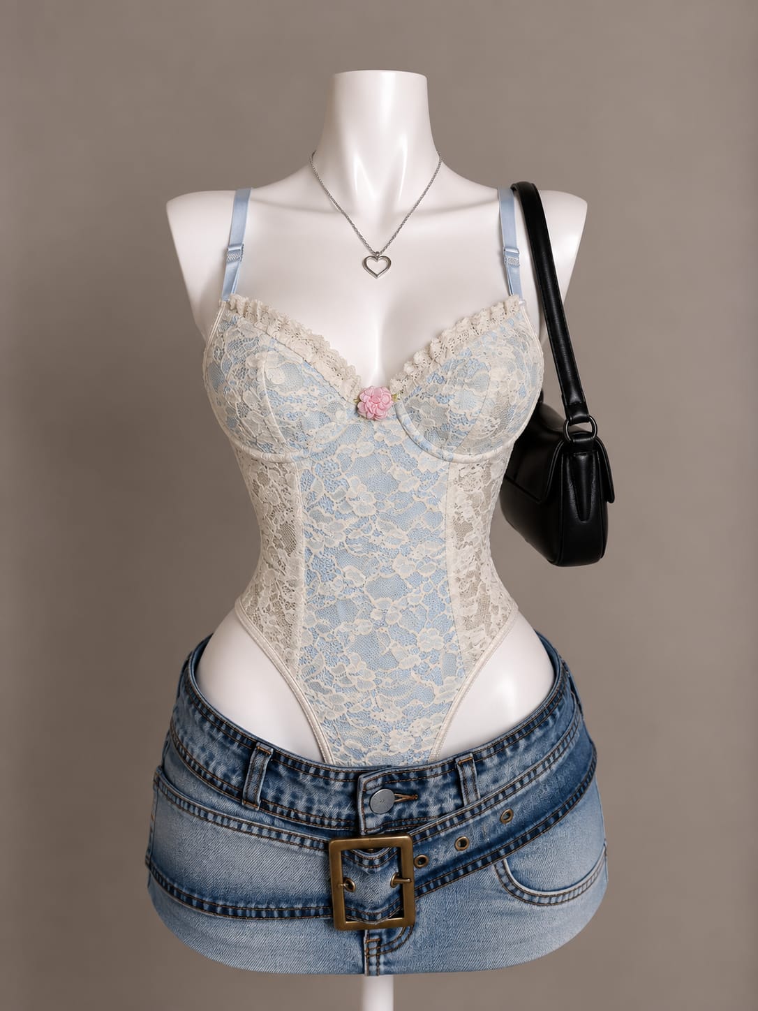 Blue Lace Bodysuit