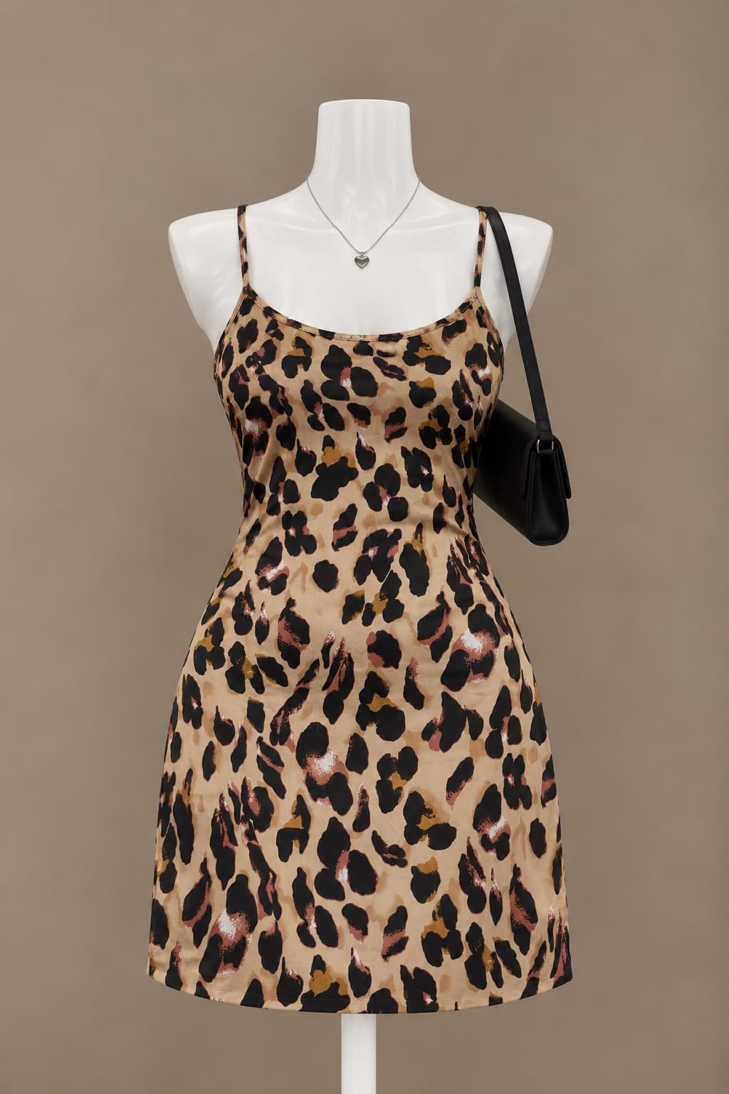 Tan Leopard Print Dress