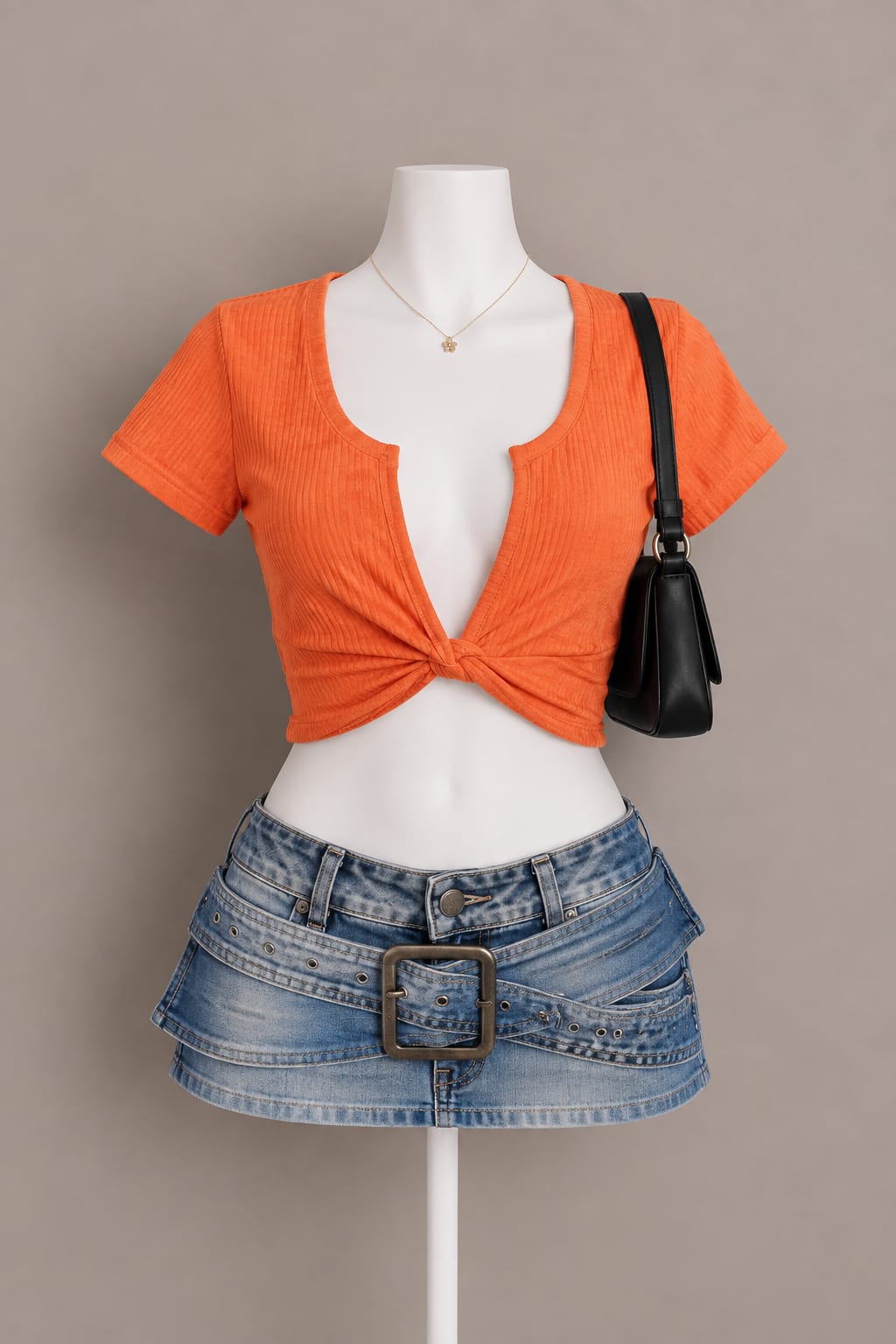 Orange Crop Top