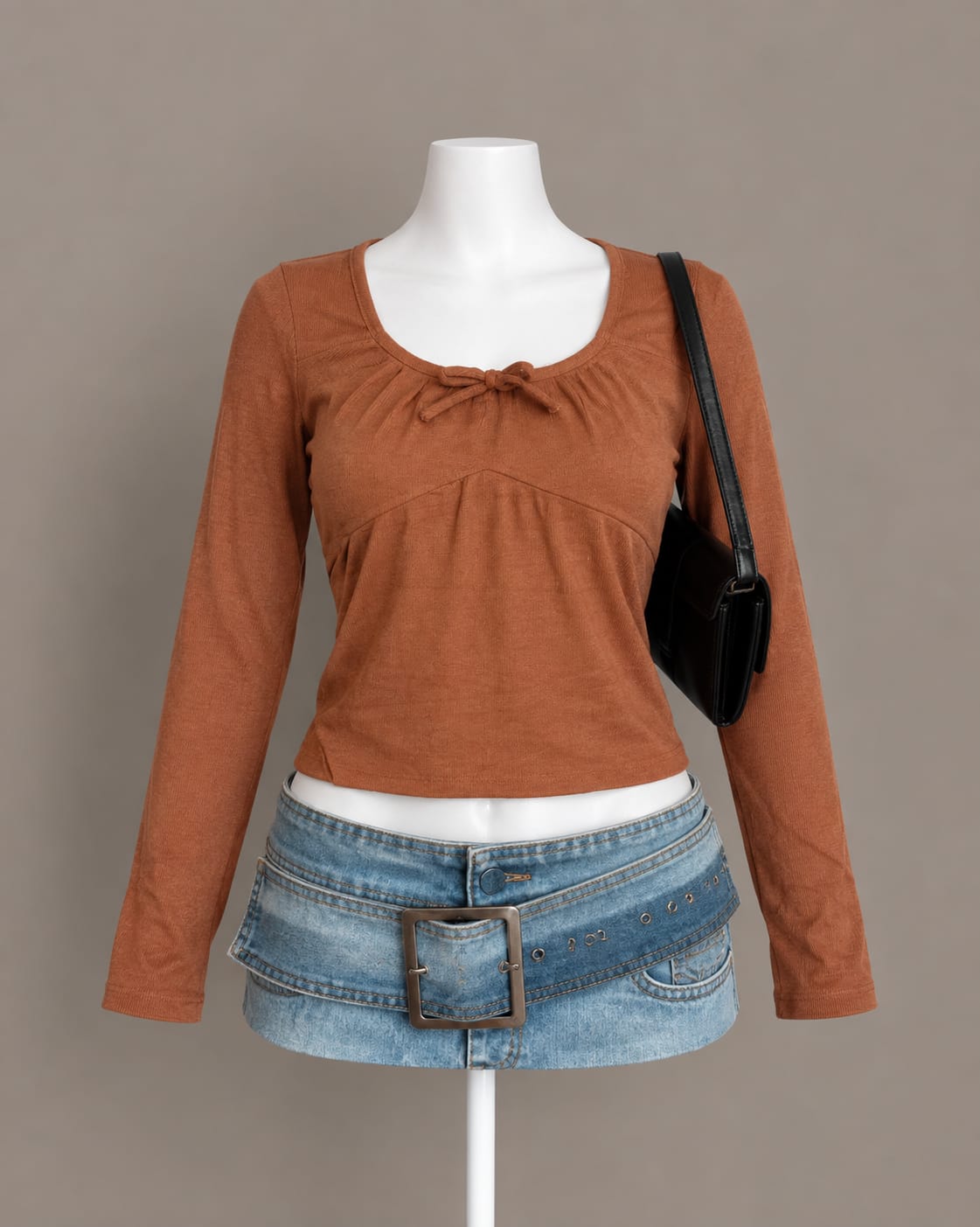 Rust Long Sleeve Top
