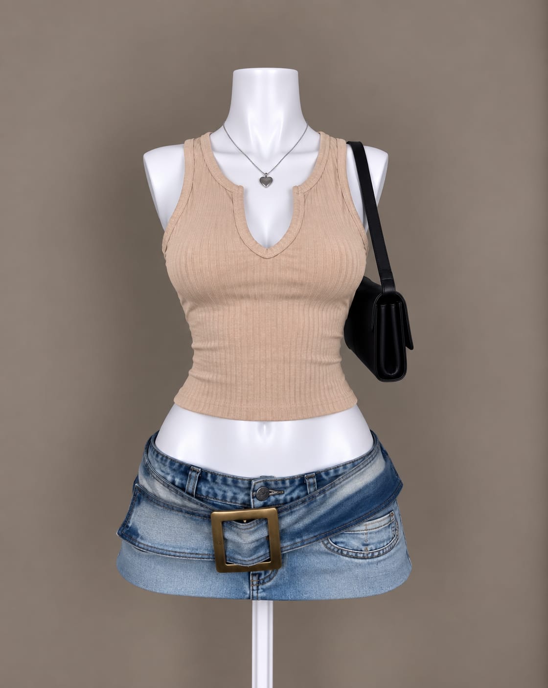 Beige Tank Top