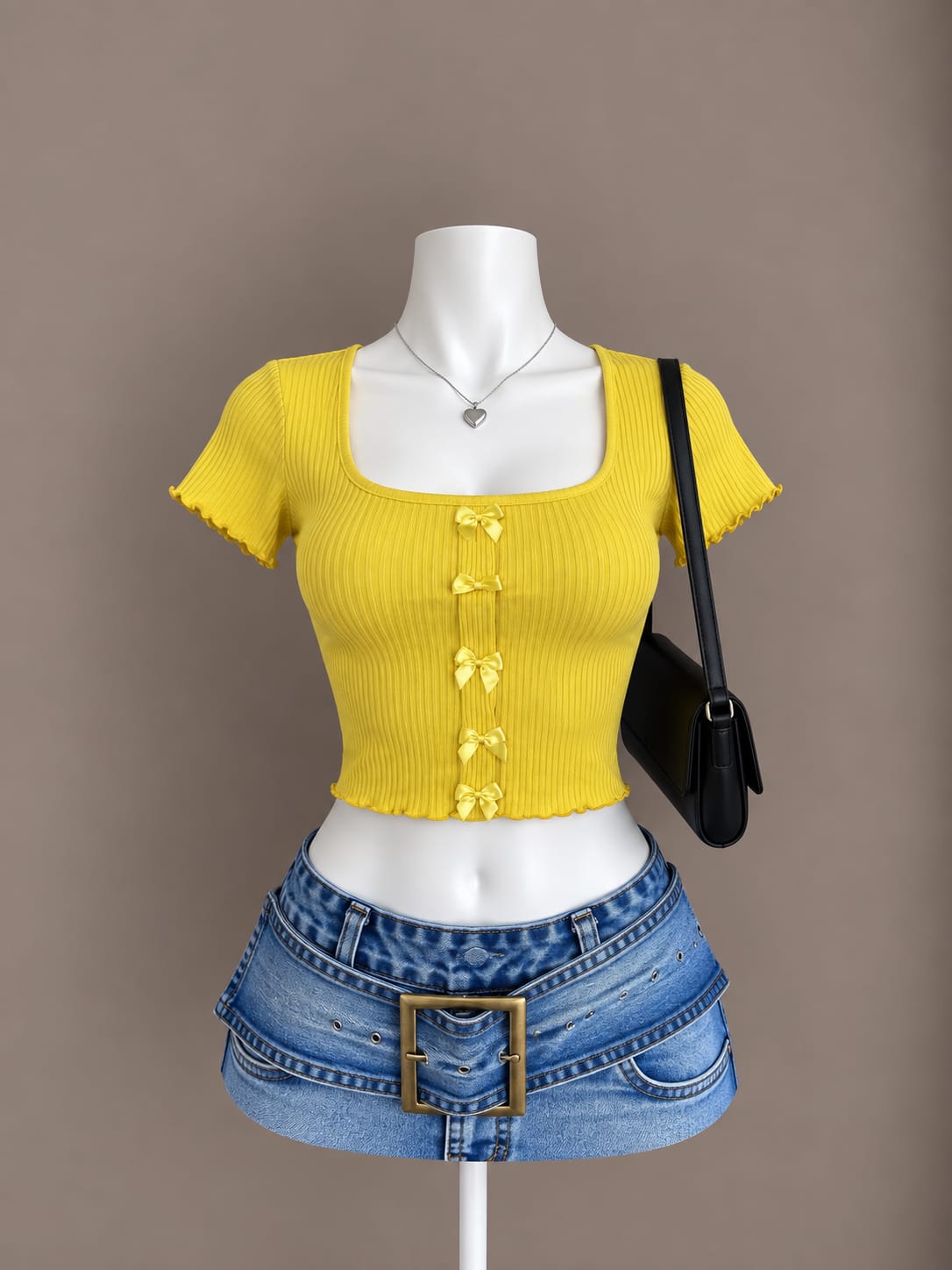Yellow Crop Top