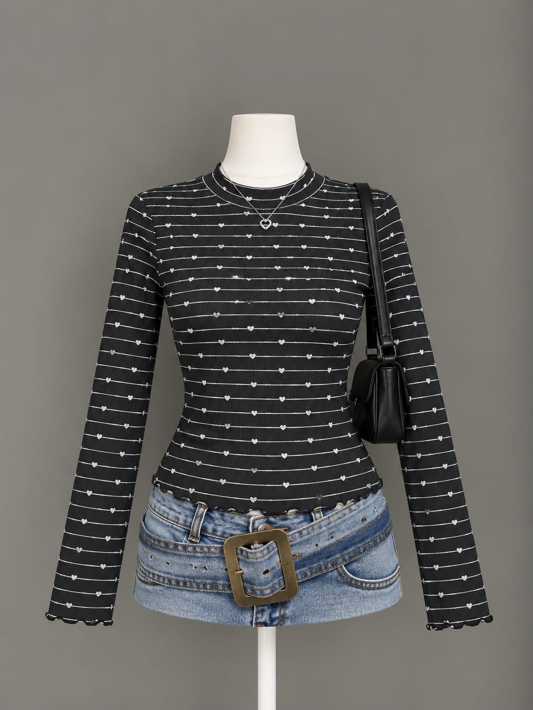 Black Striped Top