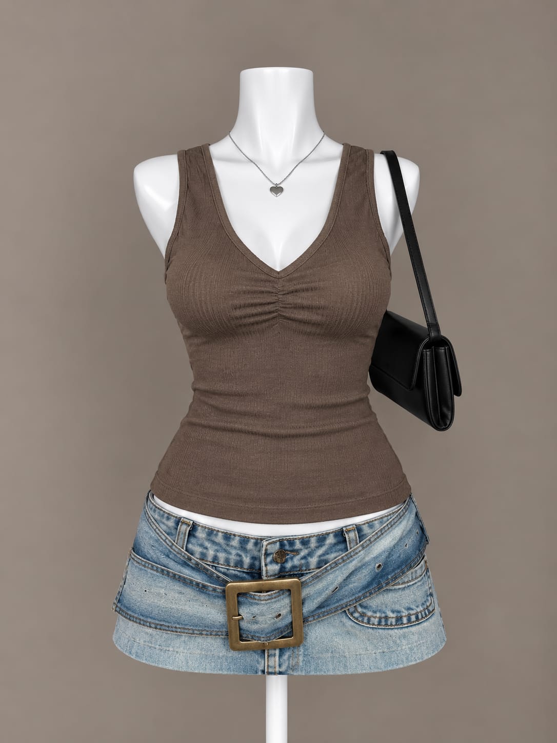Brown Tank Top