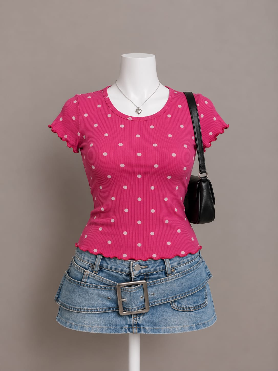 Pink Polka Dot T-Shirt
