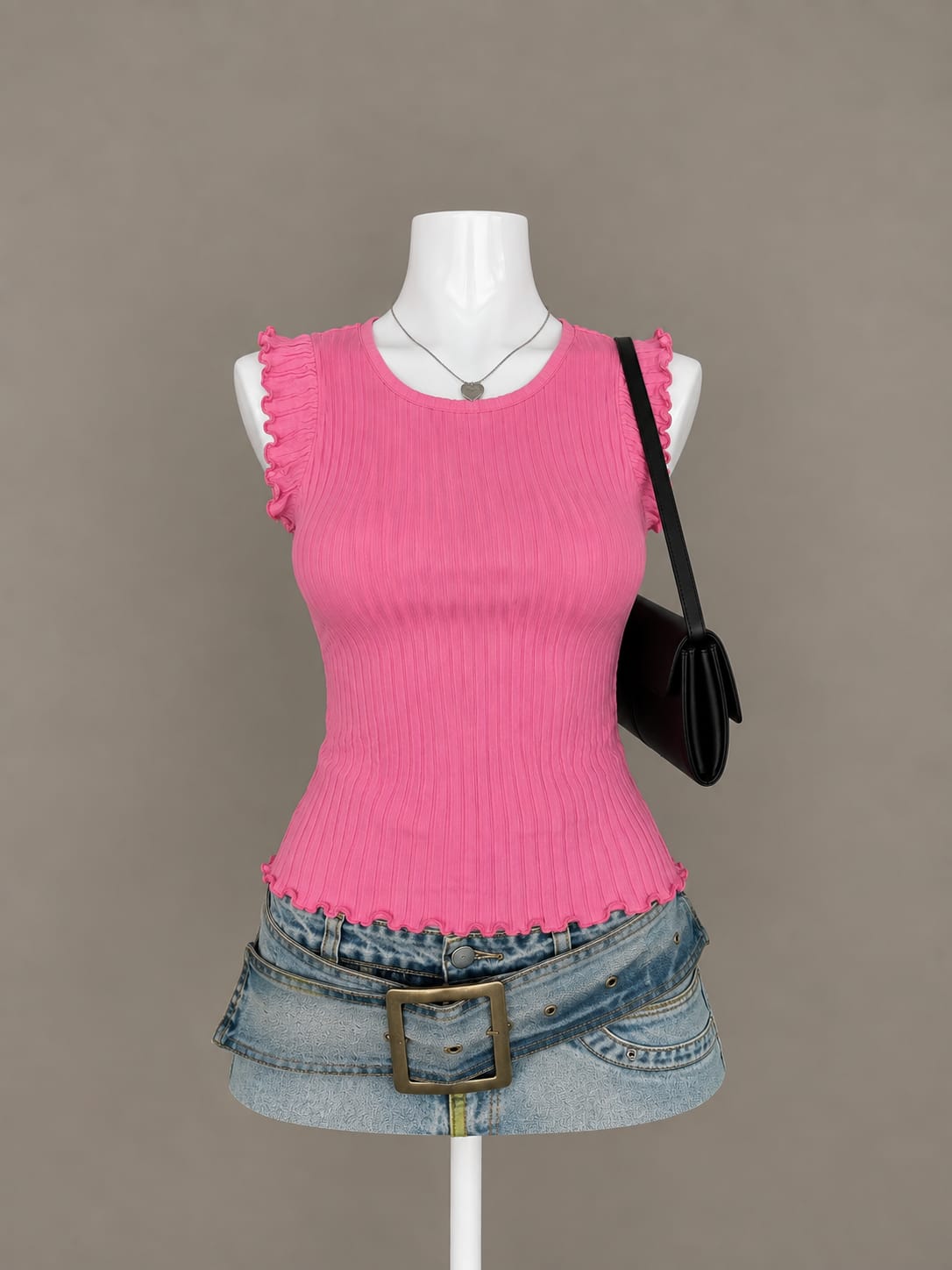 Pink Sleeveless Top