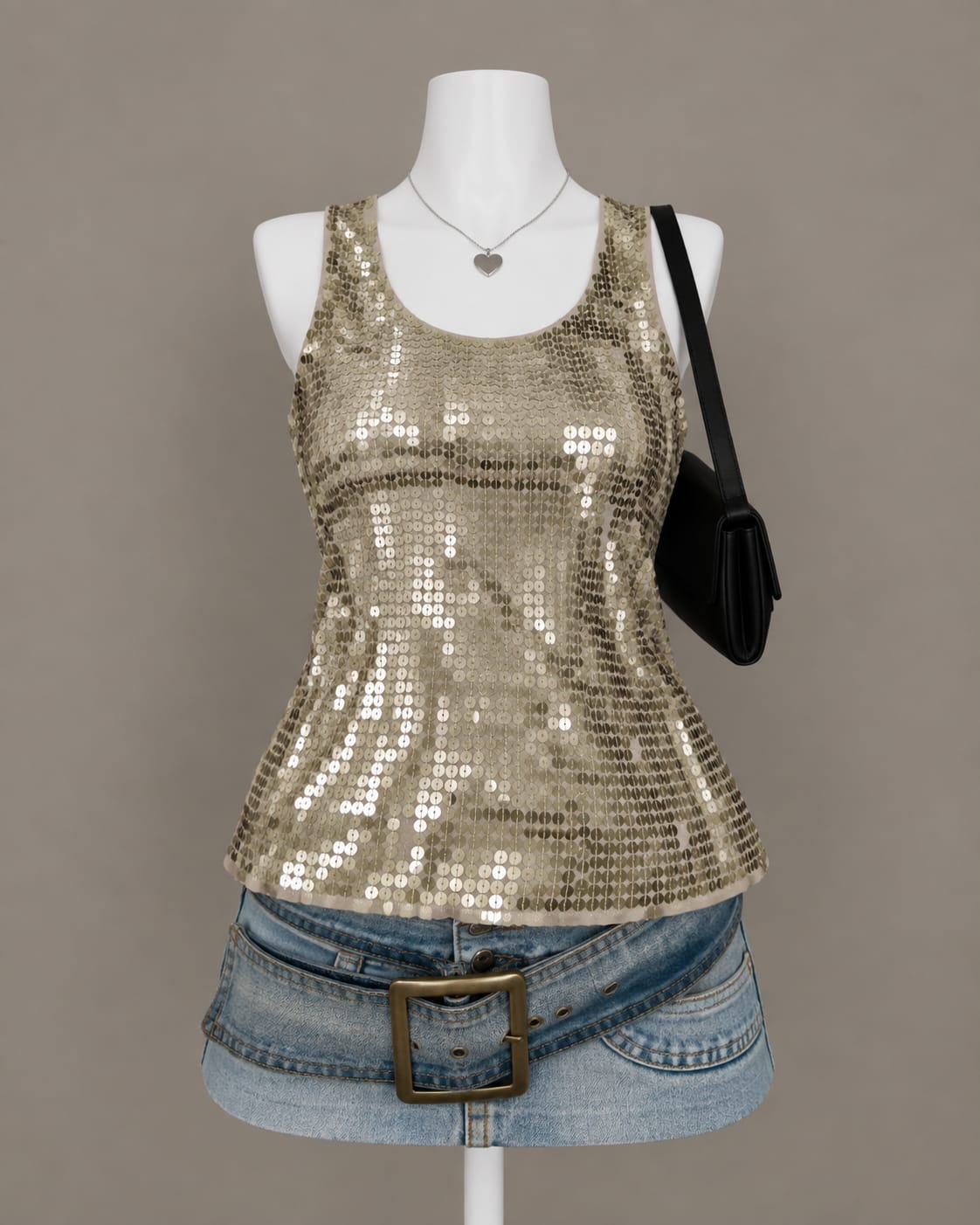 Gold Sequin Top