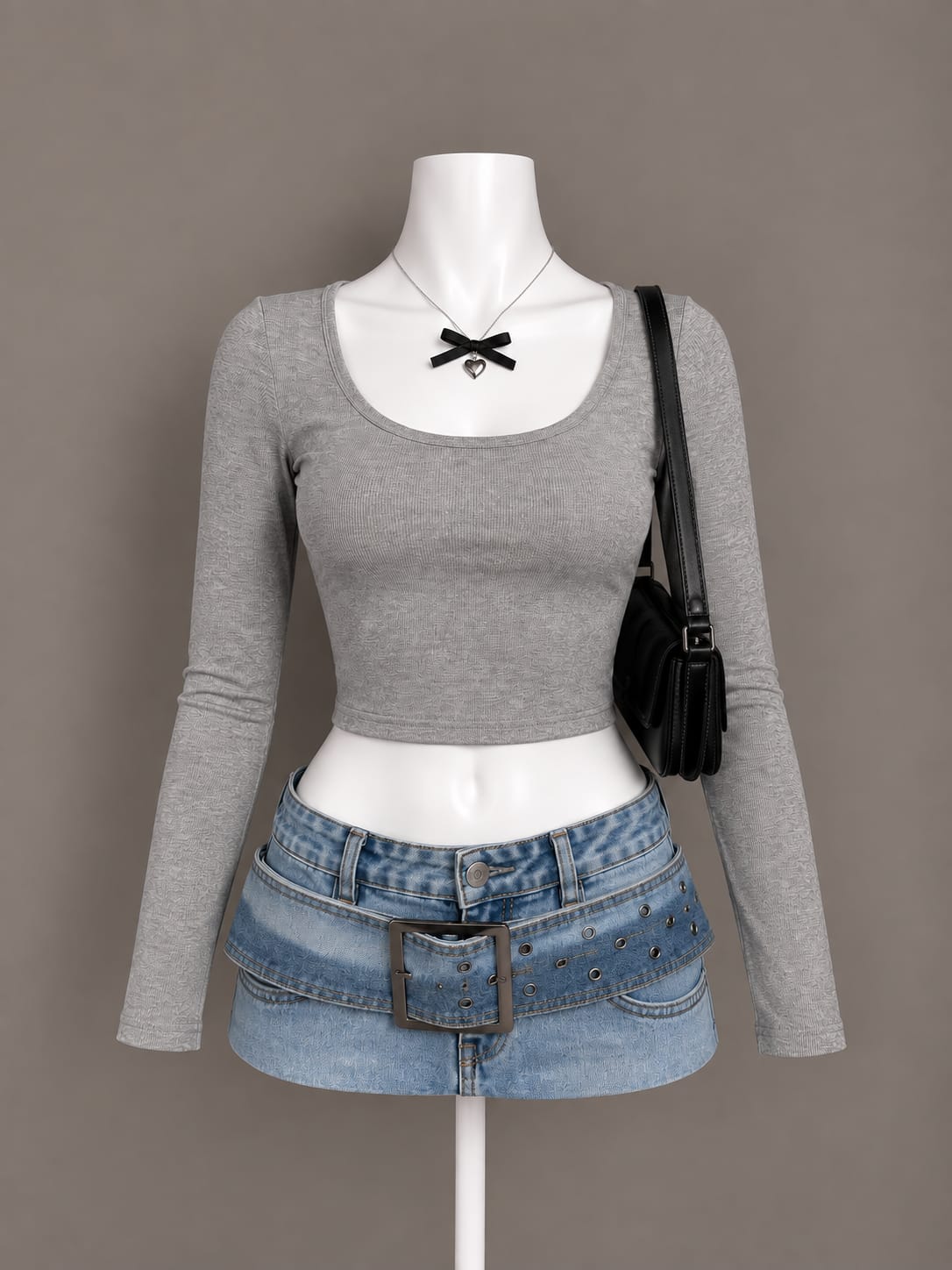 Light Gray Crop Top