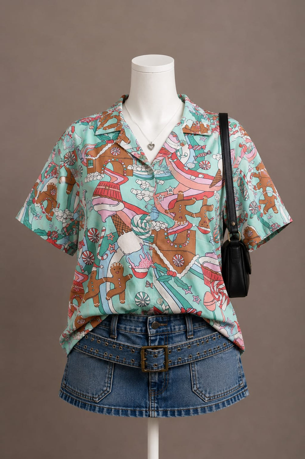Mint Green Printed Shirt