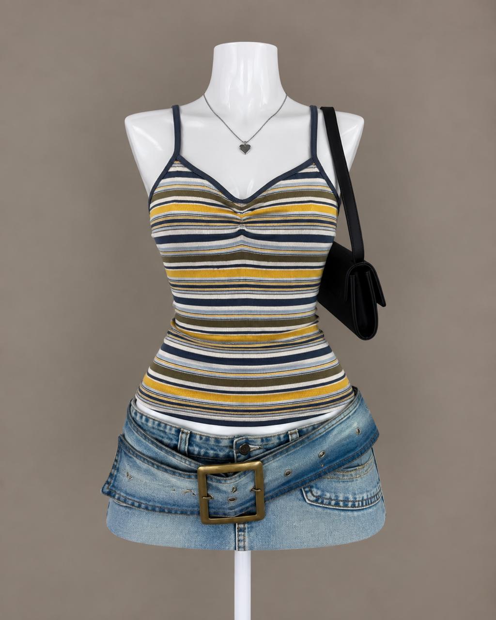 Multicolor Striped Tank Top