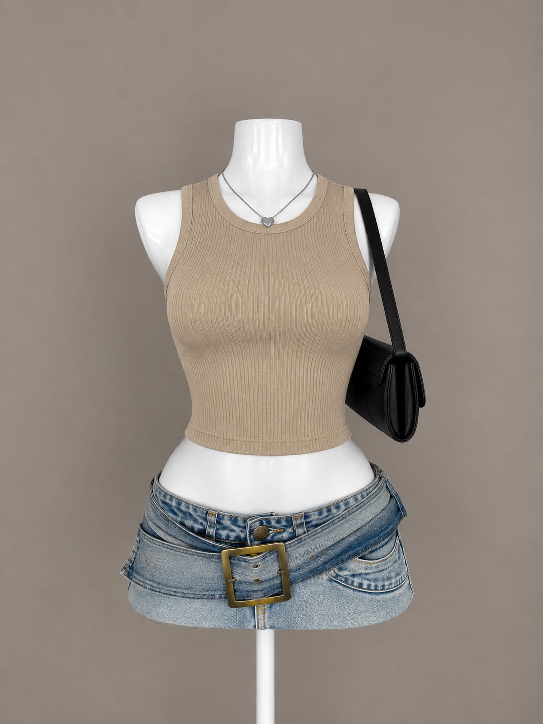 Beige Tank Top