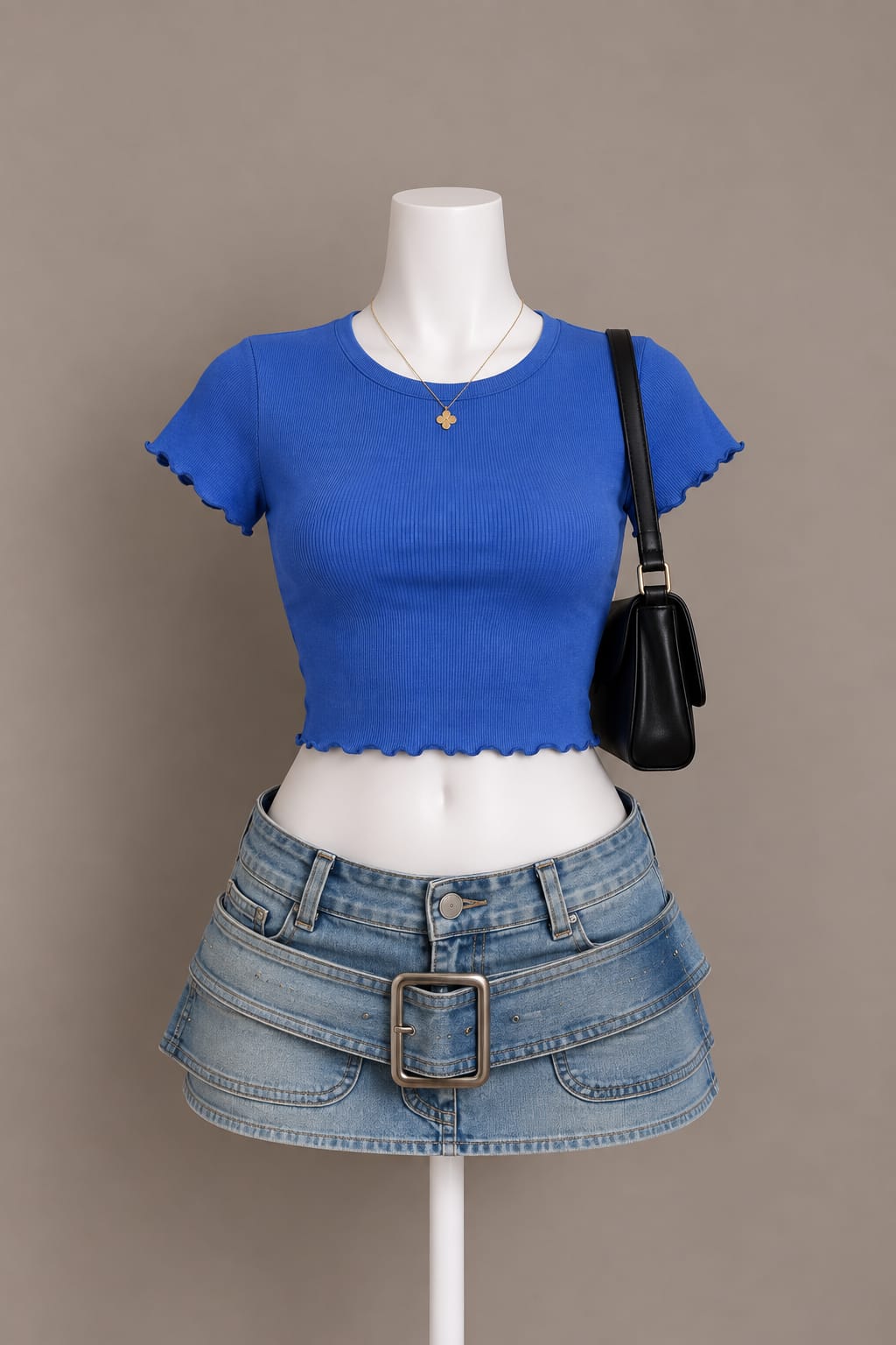 Royal Blue Crop Top