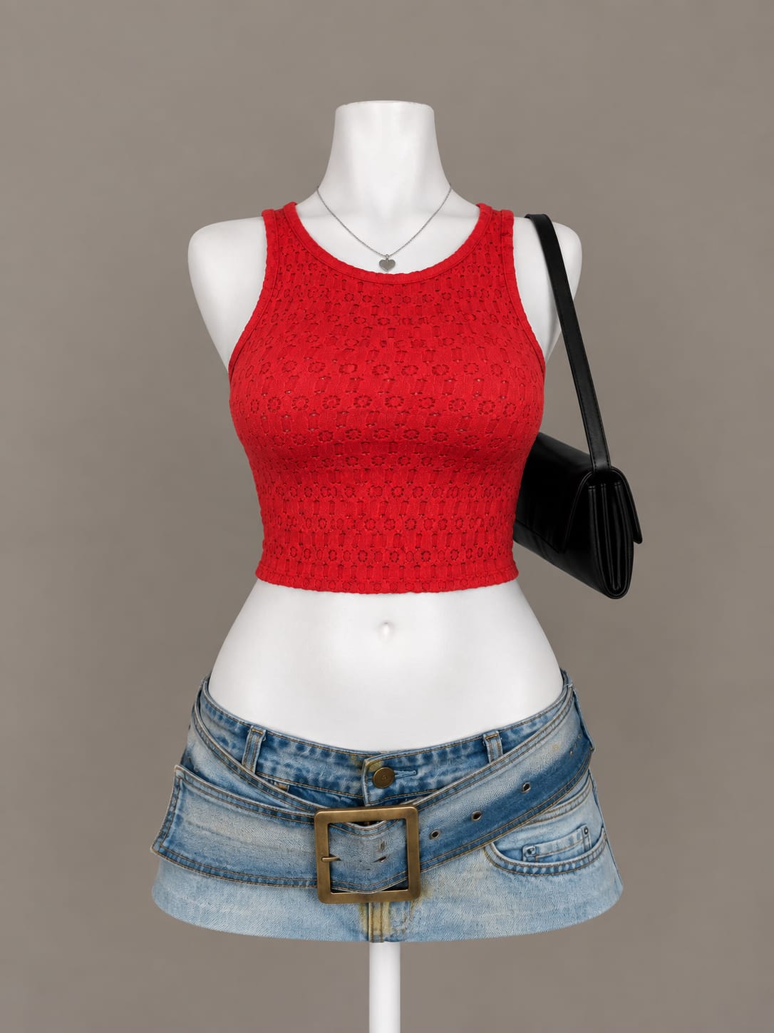 Red Crop Top