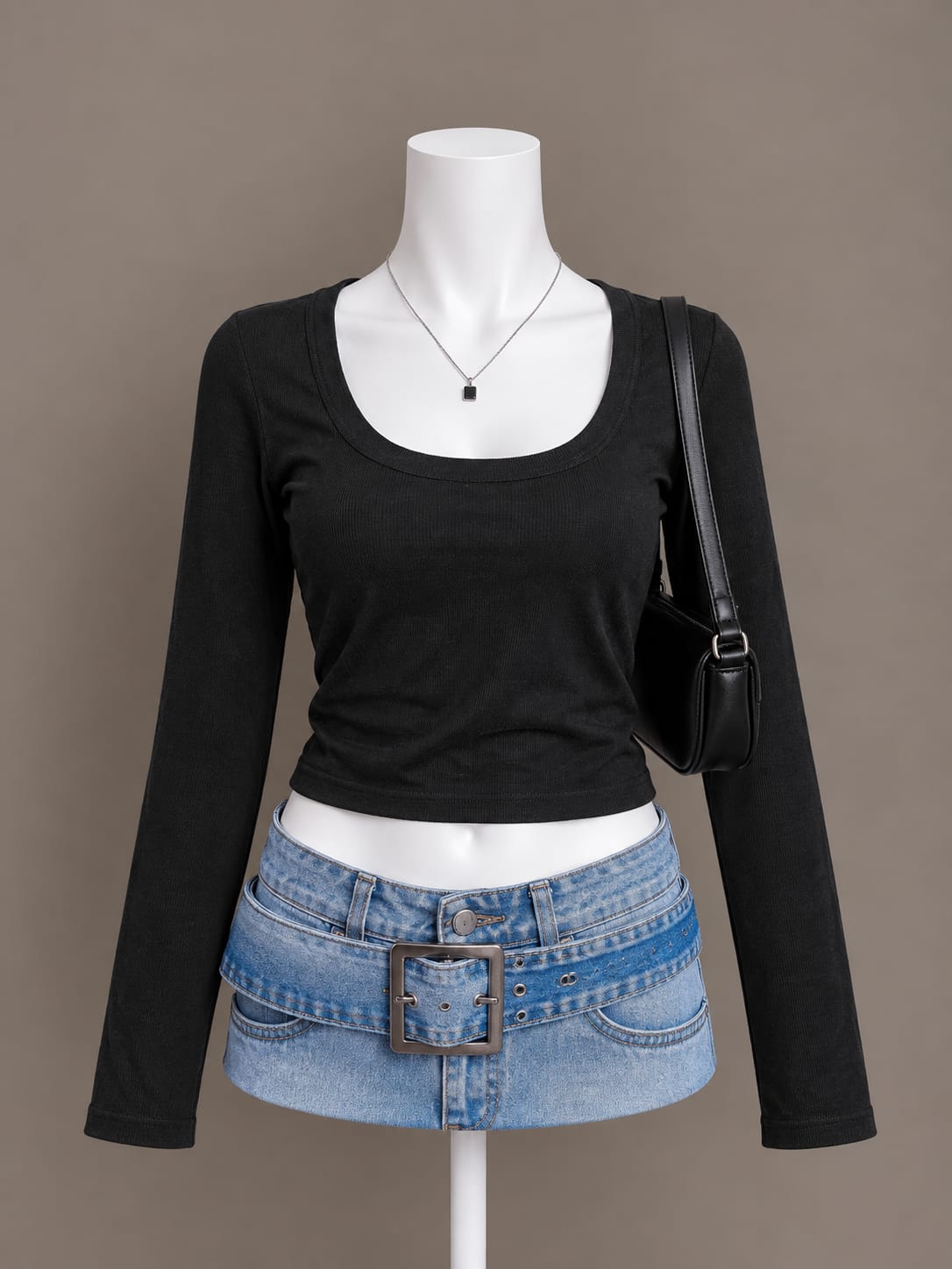 Black Crop Top