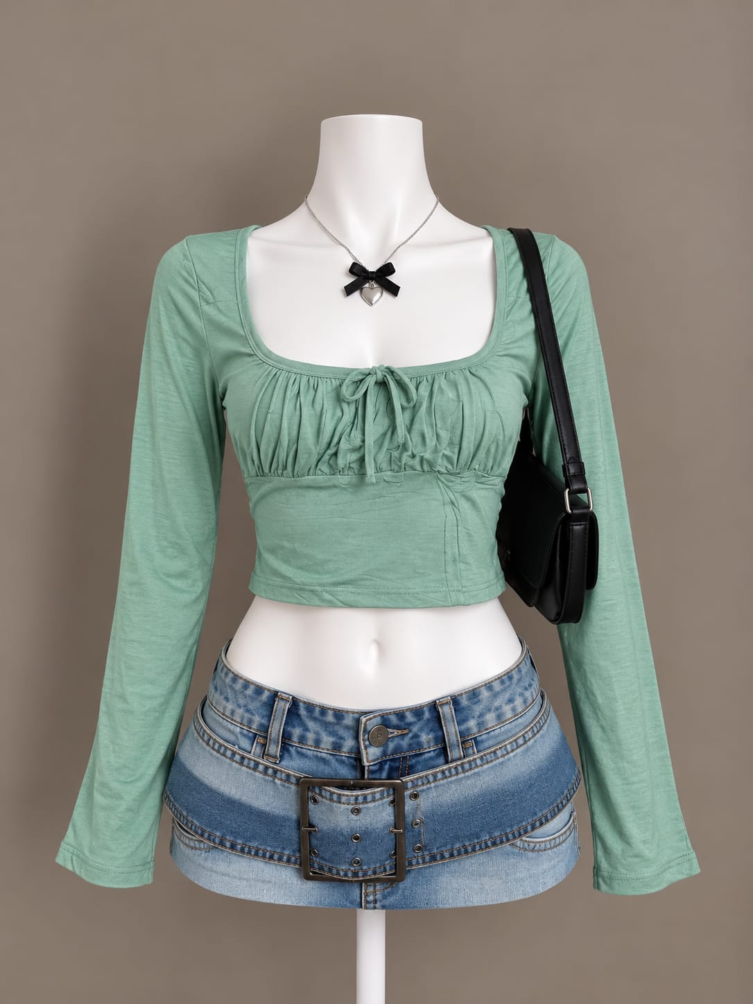 Mint Green Crop Top