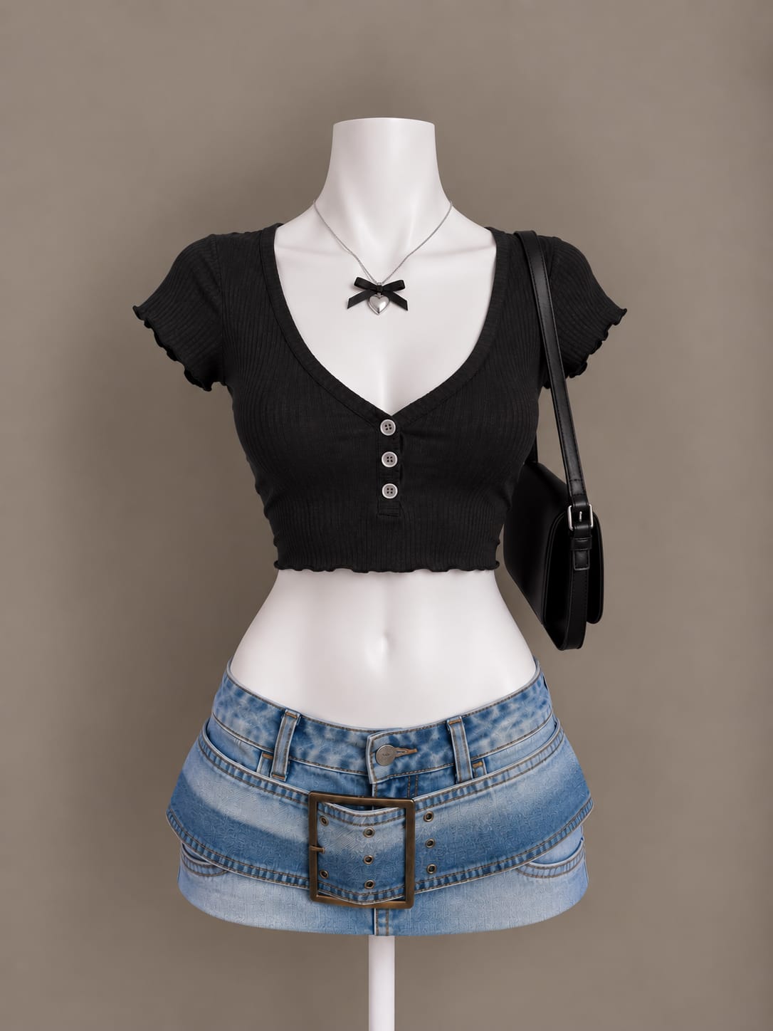Black Crop Top