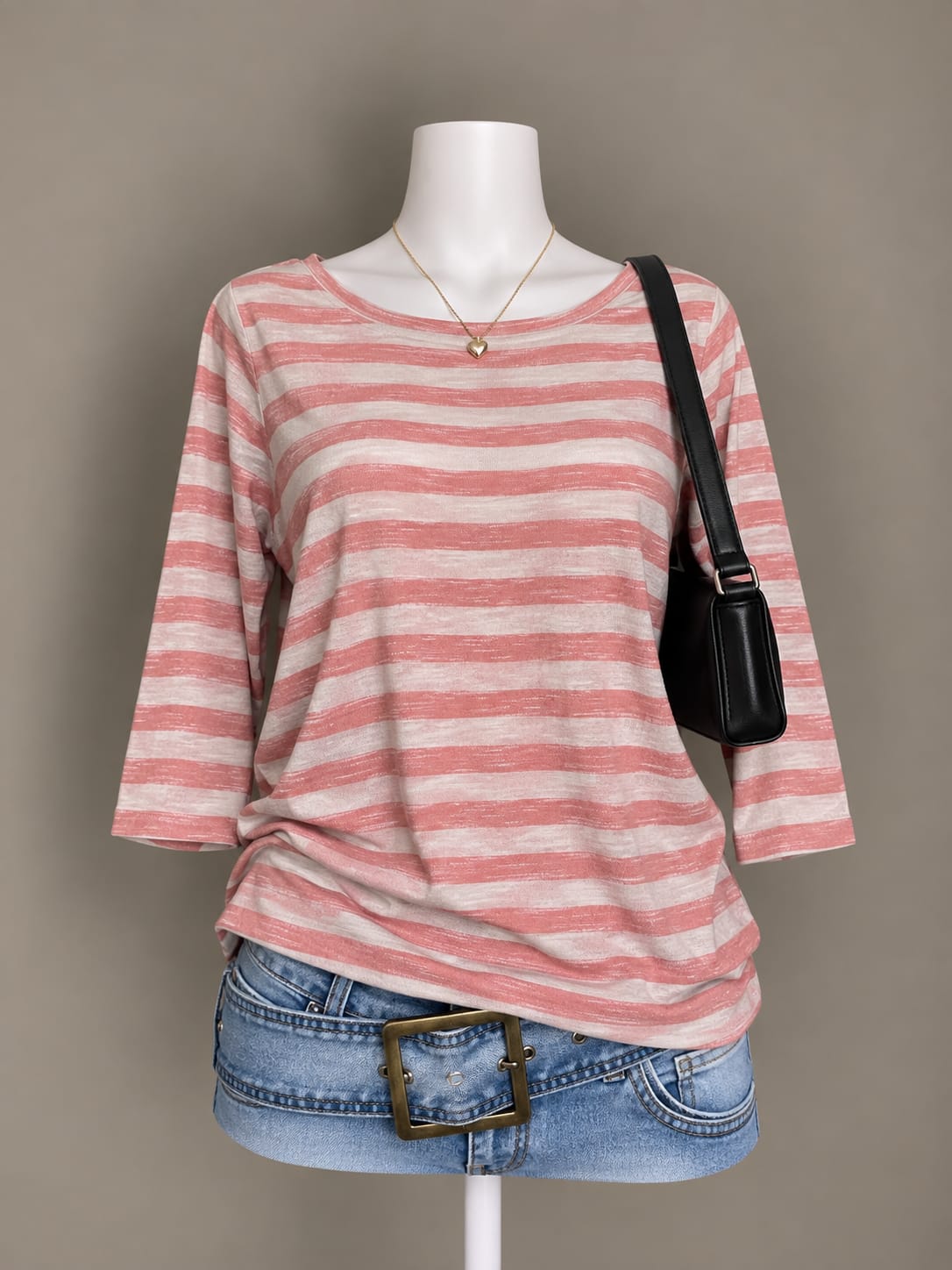 Pink Striped Top